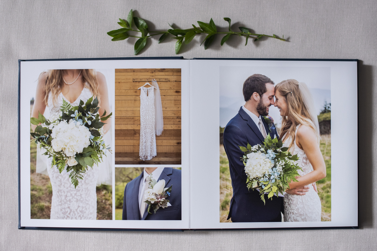 Jessica Merithew Photography wedding album sample layout