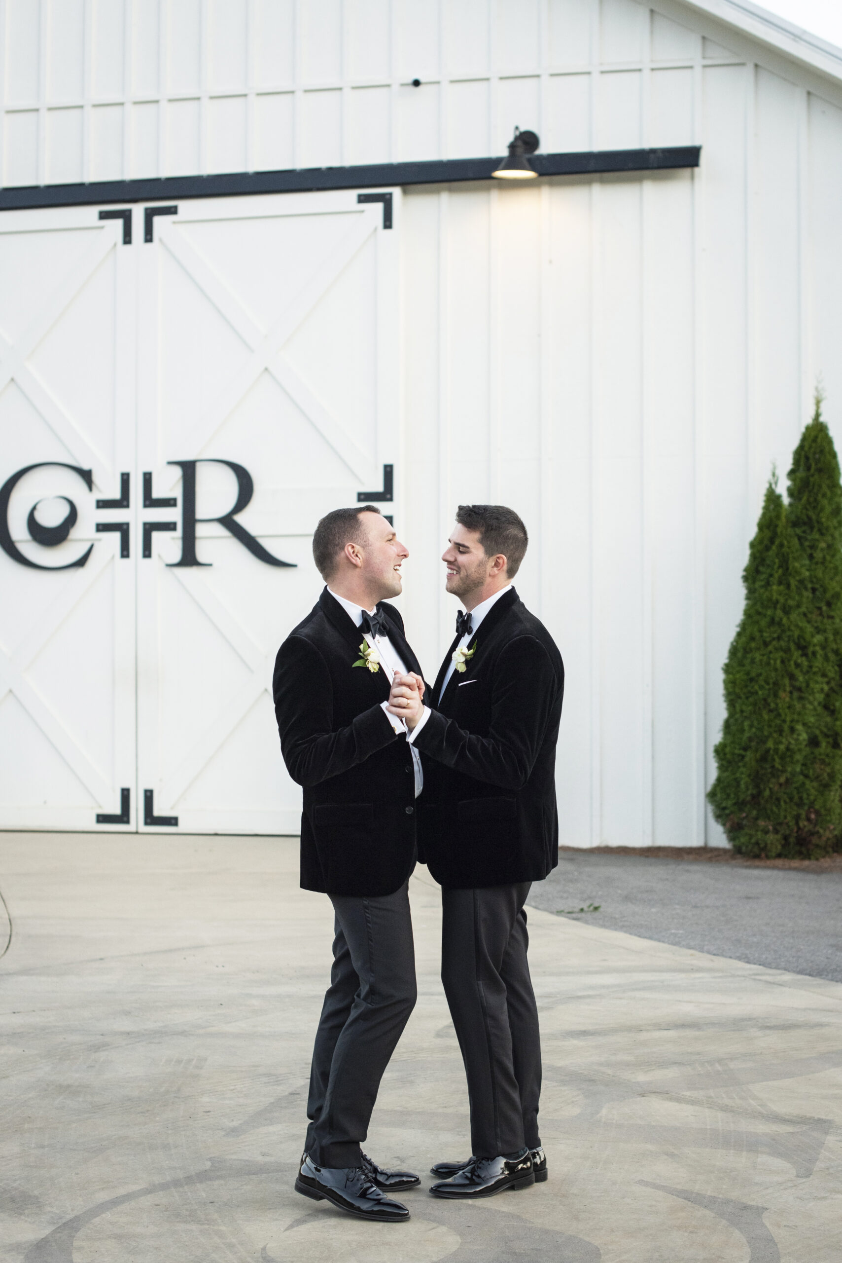 Couple dancing during wedding photos at Chestnut Ridge Wedding Photography in Asheville, NC