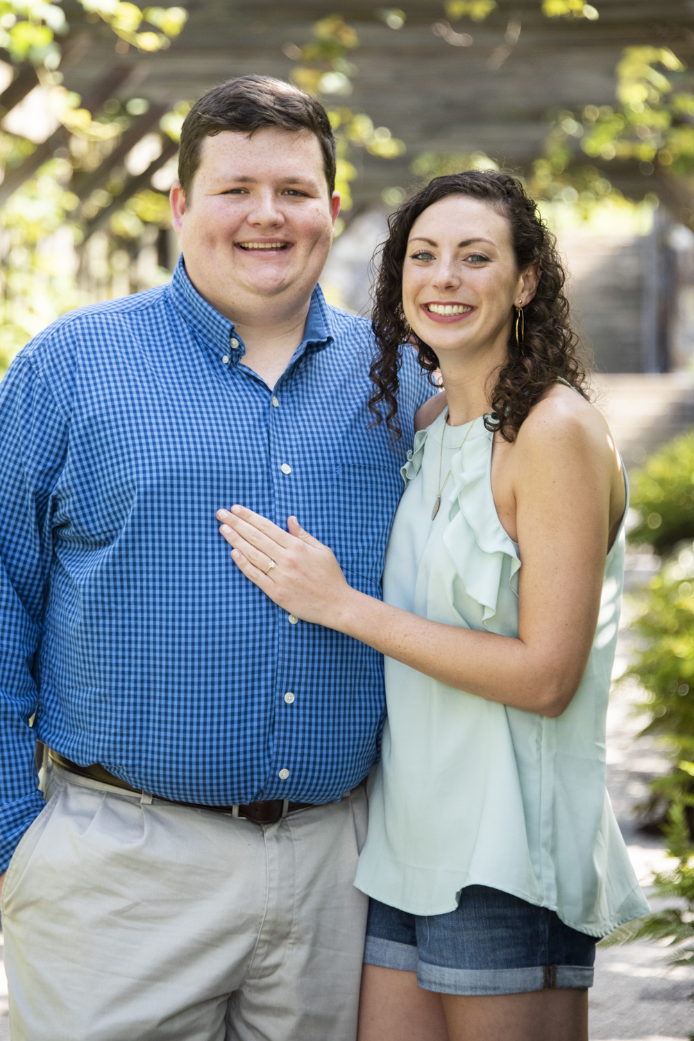 Couple's portrait at Biltmore Engagement Photographer