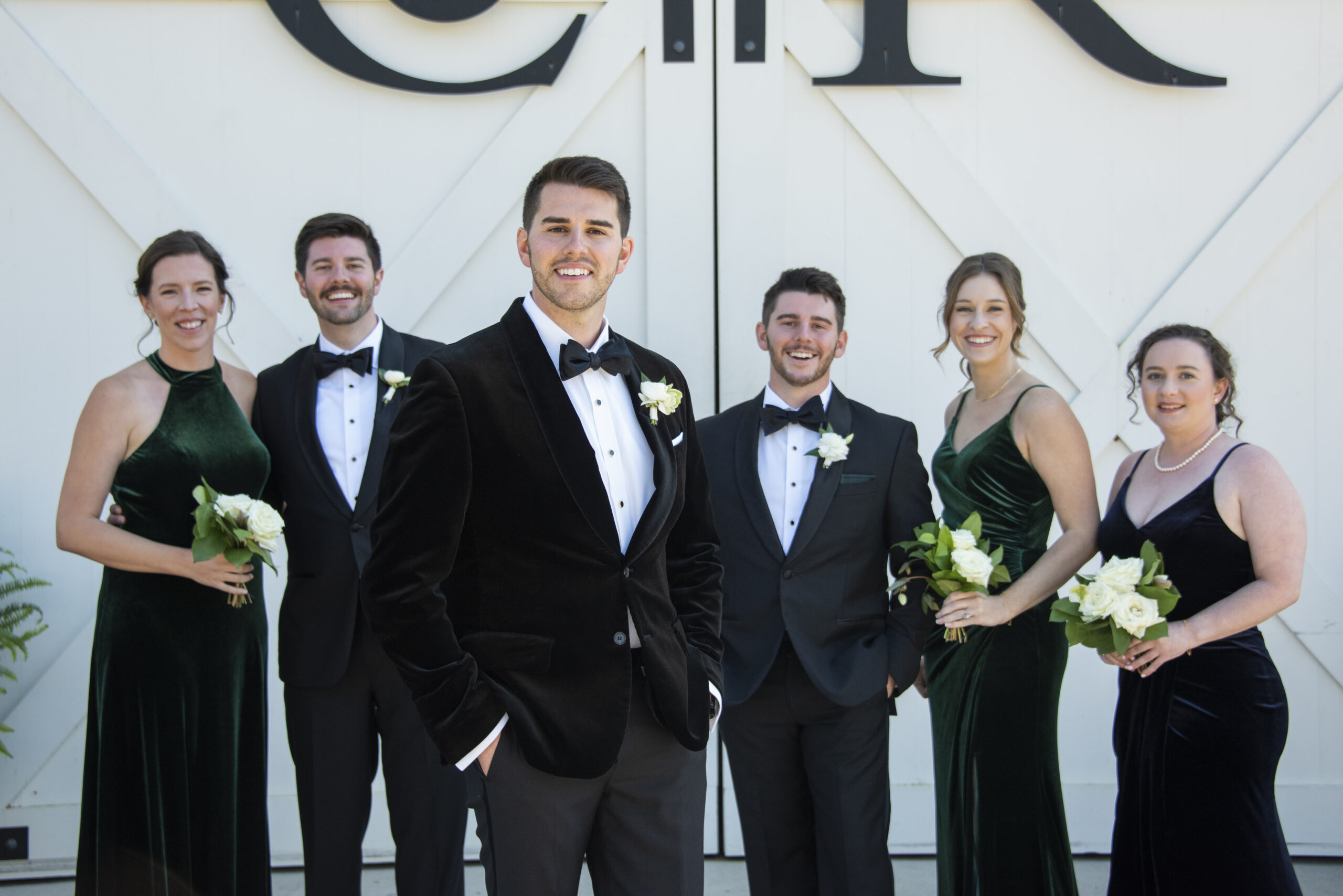 Groom and wedding party at Chestnut Ridge Wedding Photography in Asheville, NC