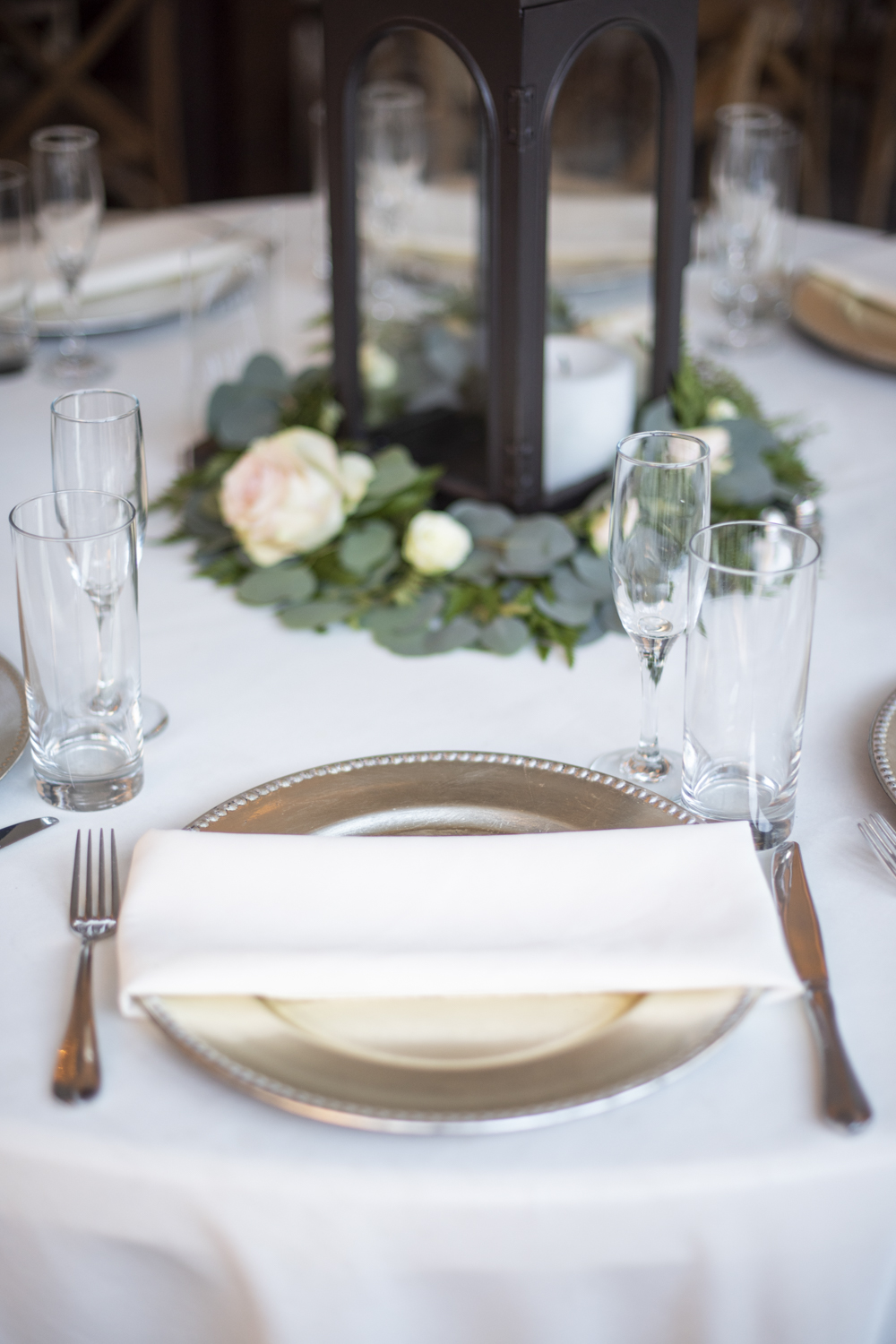 Place setting with white