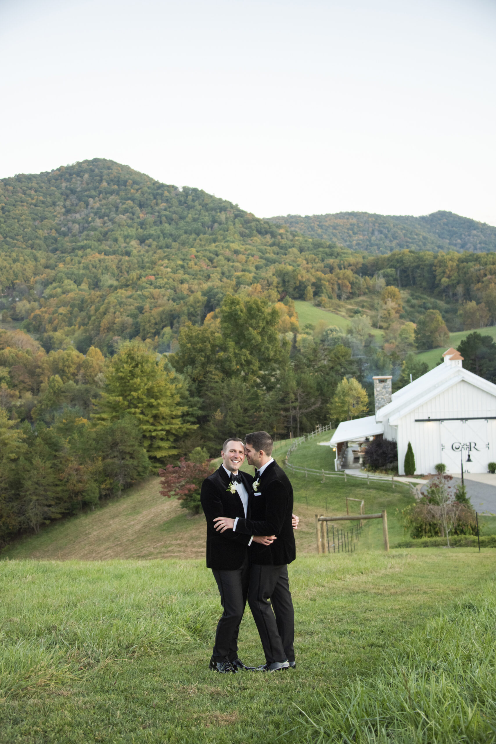 Couples portrait in the mountains at Chestnut Ridge Wedding Photography in Asheville, NC