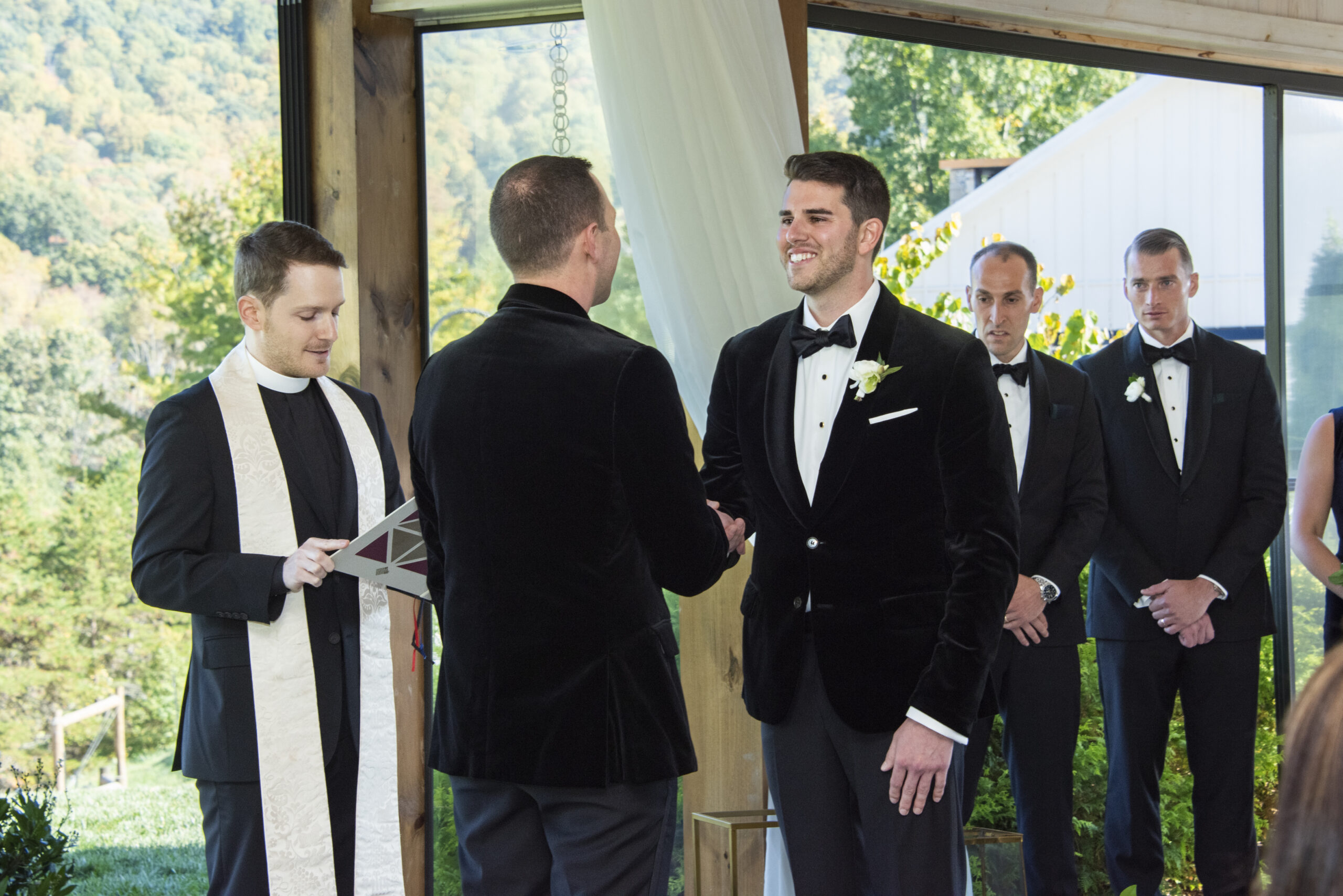 Ring ceremony at Chestnut Ridge Wedding Photography in Asheville, NC