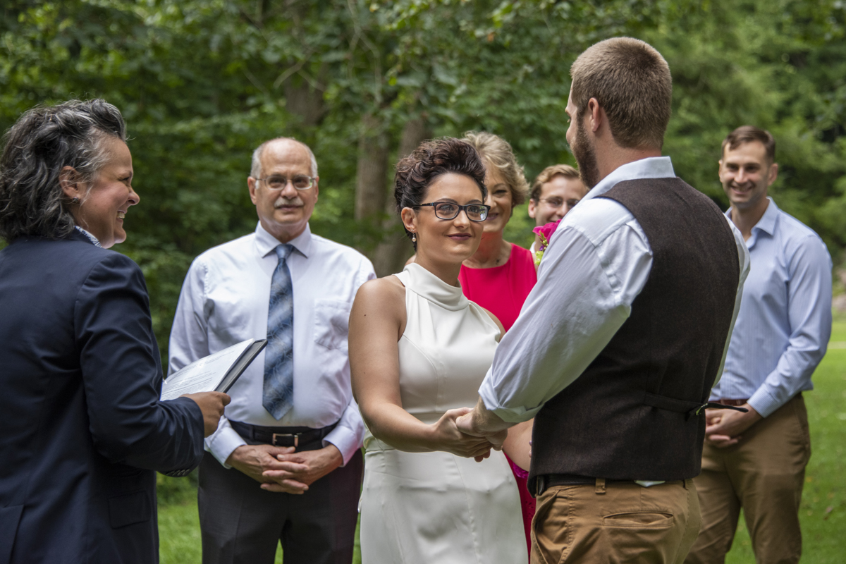 Summer at Asheville Botanical Gardens elopement