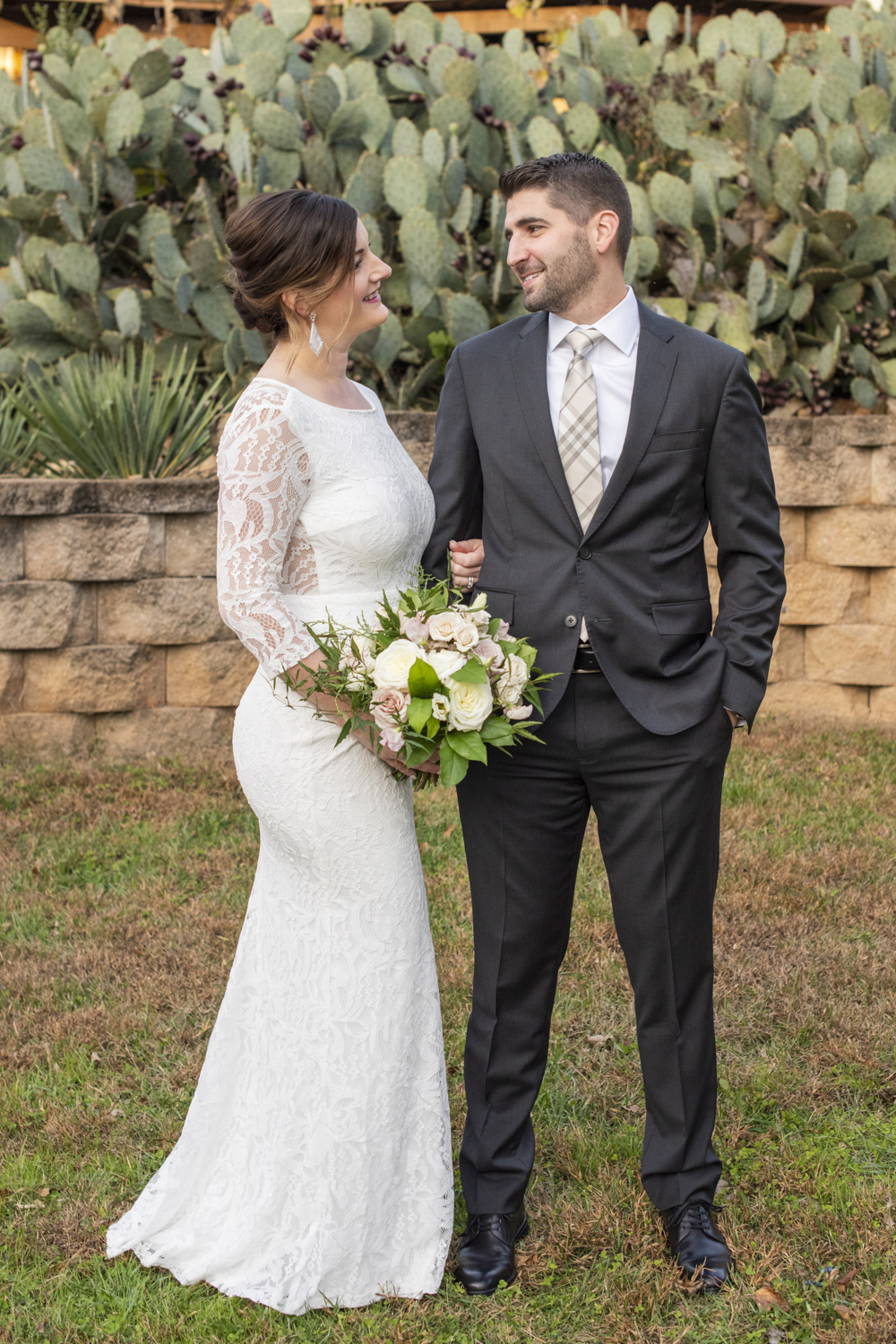 Couple looking at each other