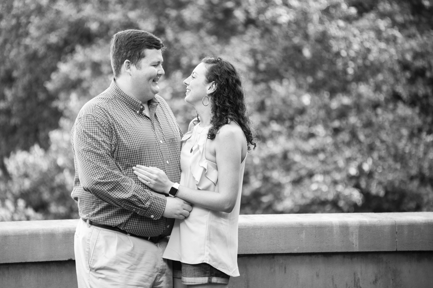 Couple smiling at Biltmore