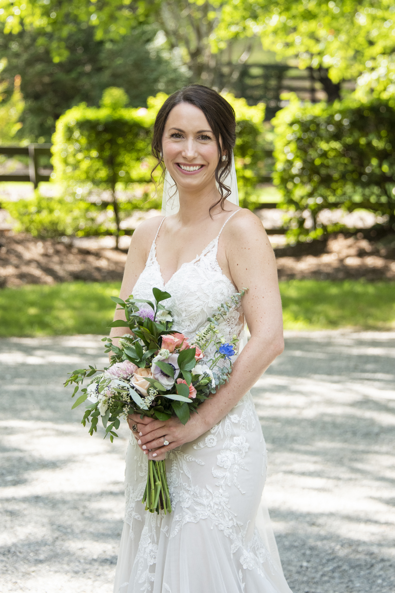 Bridal portrait in Andrews, NC wedding