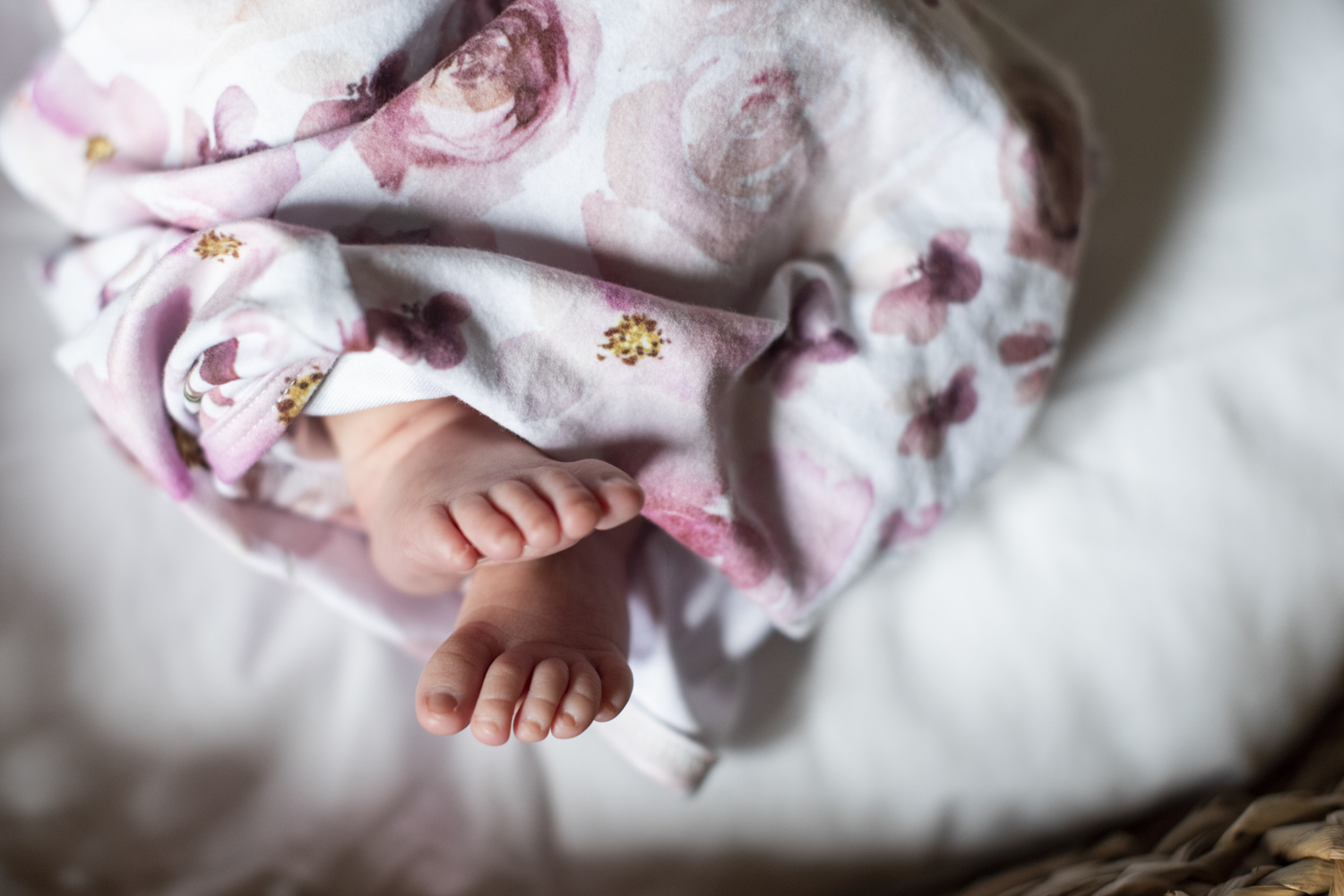 Newborn baby feet