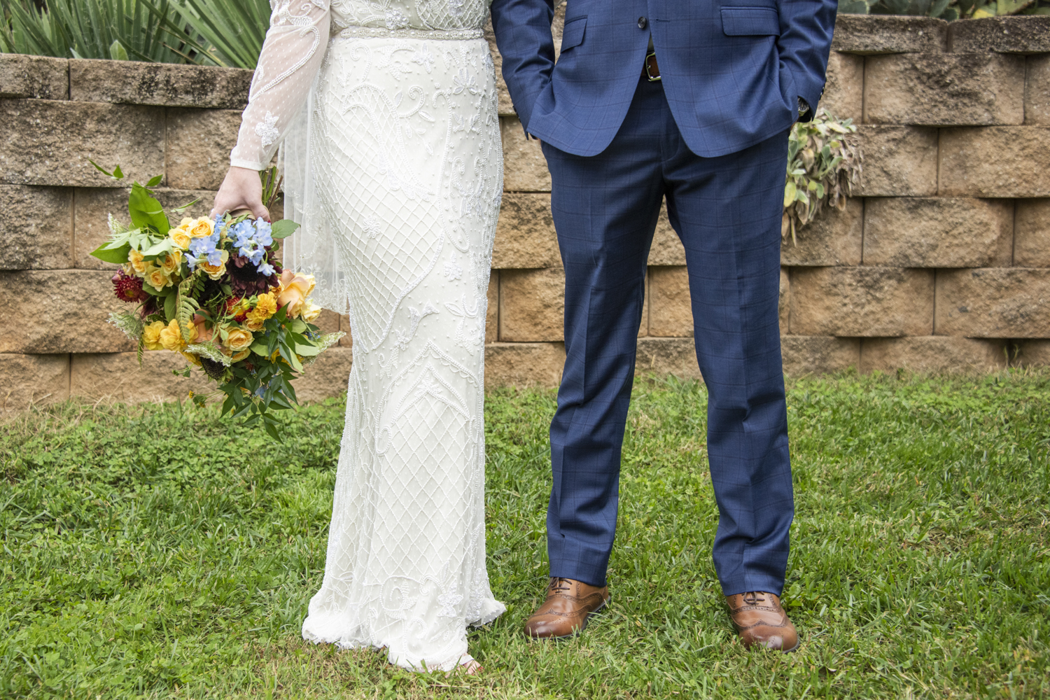 Wedding attire at Asheville wedding chapel photography
