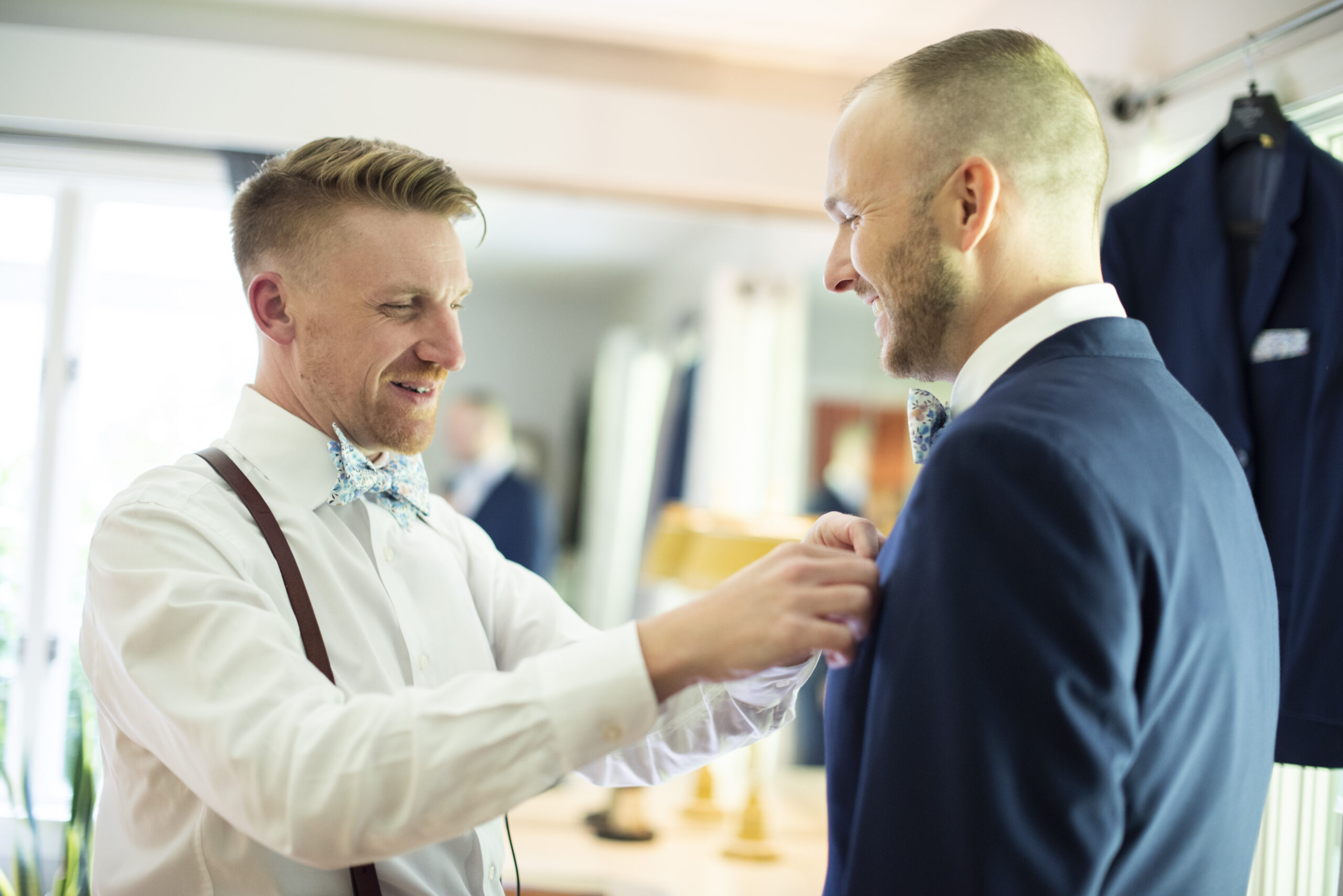 Gay couple getting ready for wedding at Twisty Maple Wedding Photography