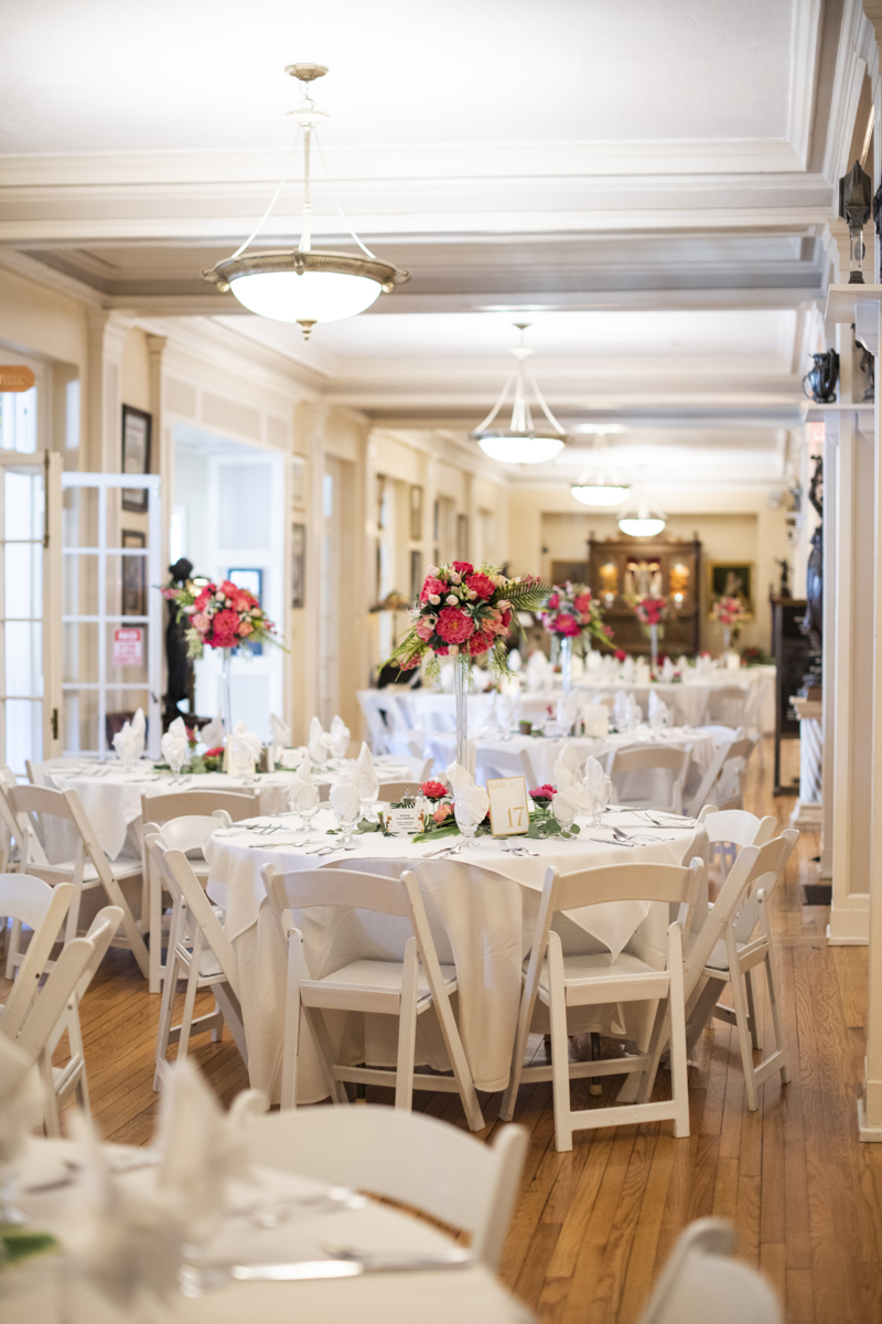 Wedding reception at The 1927 Lake Lure Inn Wedding photography