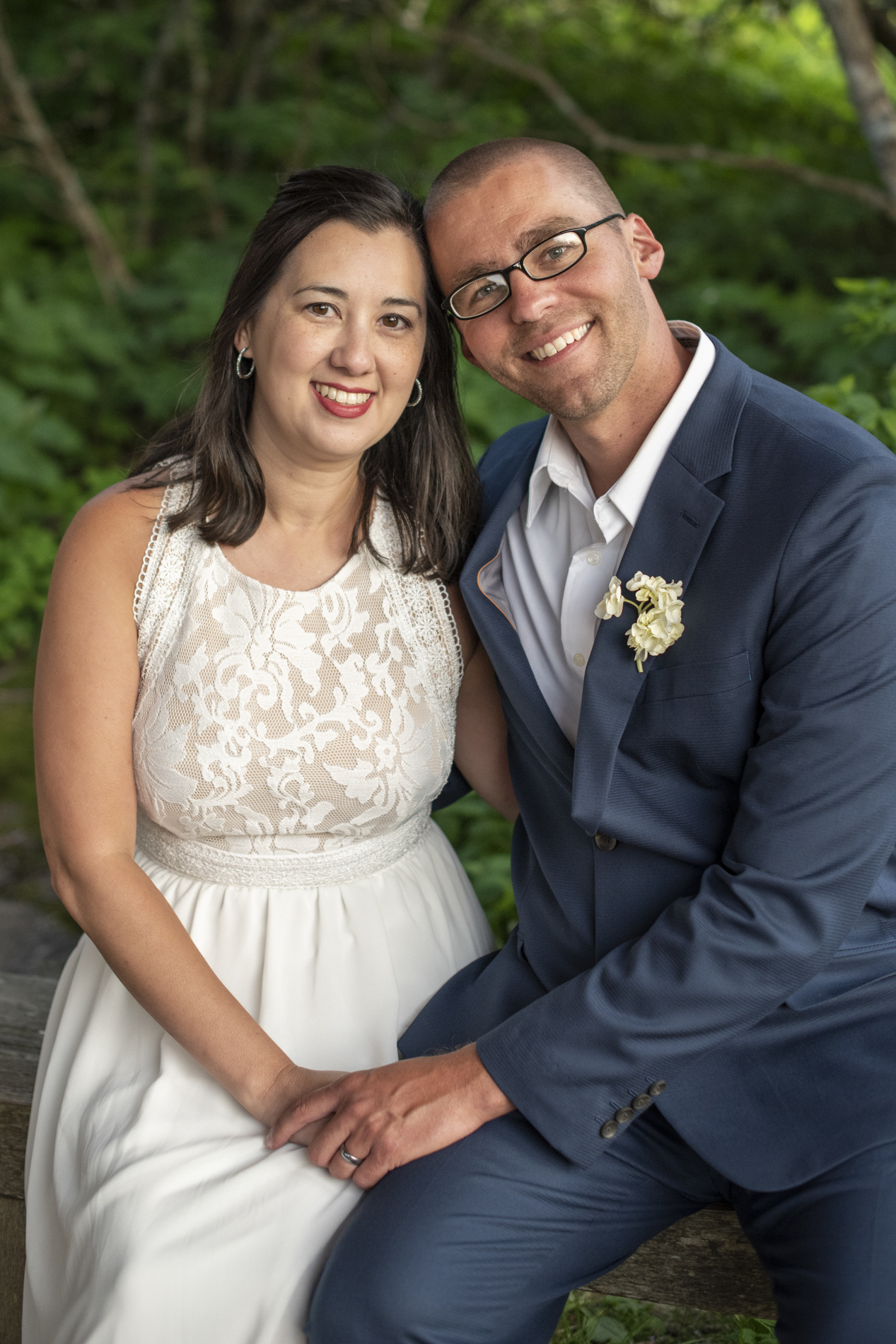 Wedding anniversary portrait of couple