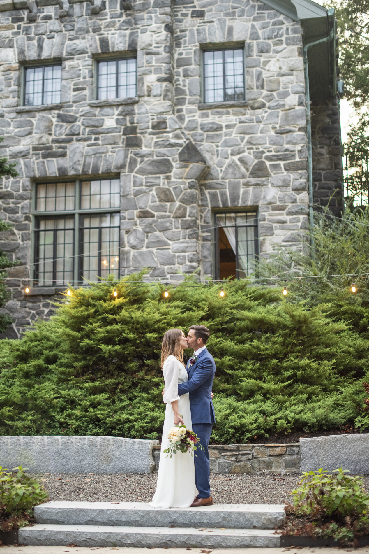 Couple kissing during Homewood Wedding Photography