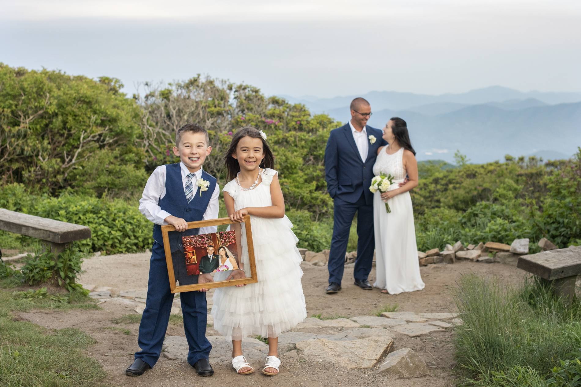 Family photo at Craggy Gardens