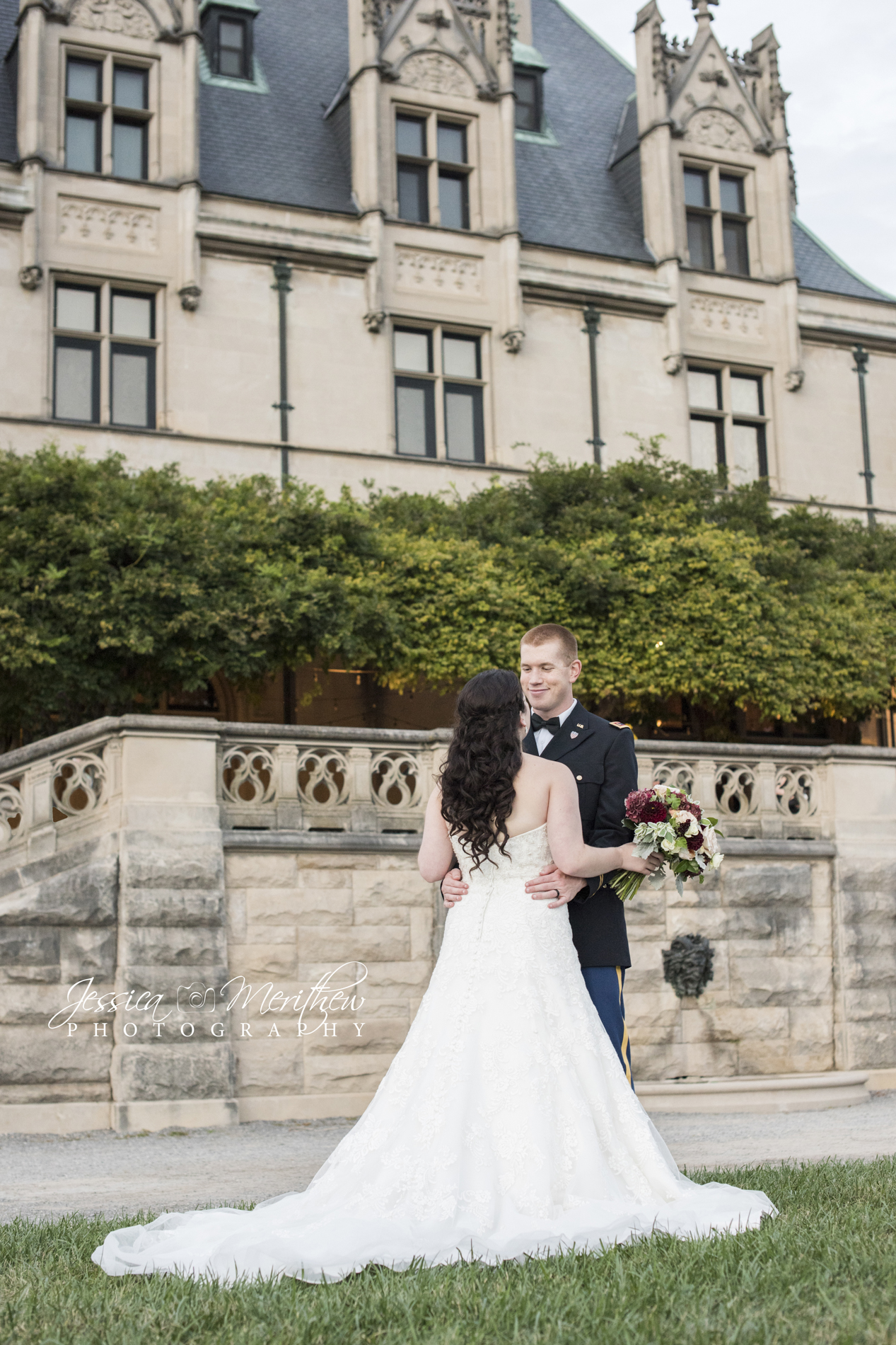 Couple's portrait during Biltmore Estate wedding photography