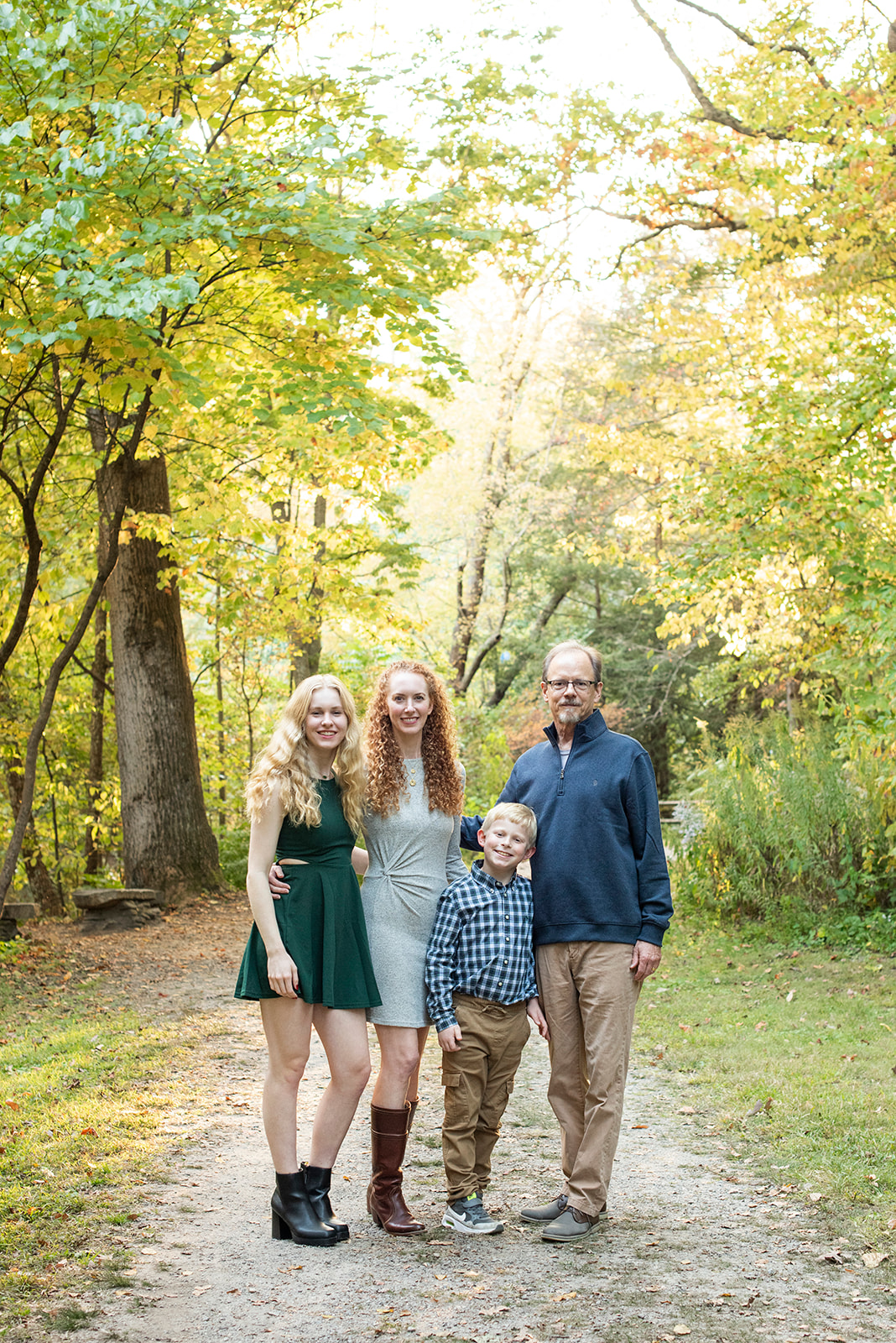 botanical gardens at asheville family photographer