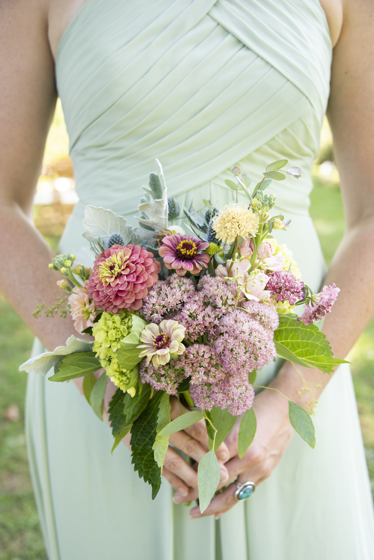 Bridesmaid wildflower bouquet