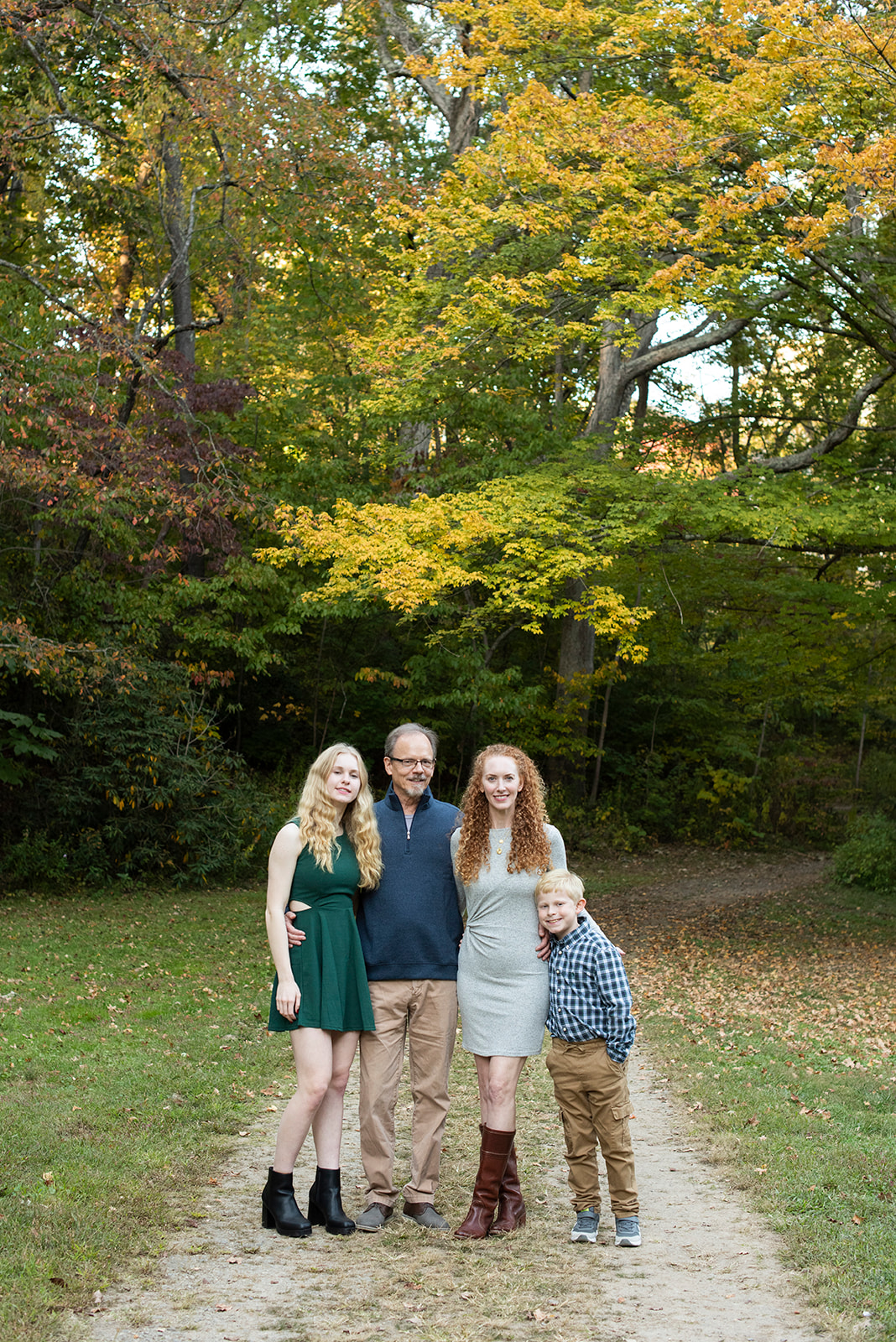 Fall family photo in Asheville