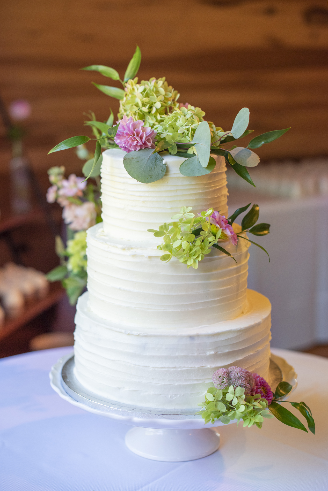 Wedding cake at Yesterday Spaces Asheville