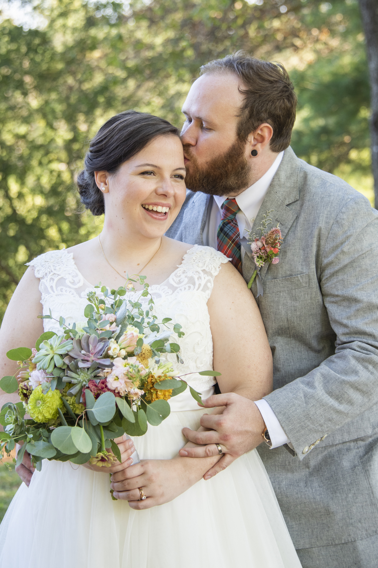 Wedding portrait at Yesterday Spaces Asheville