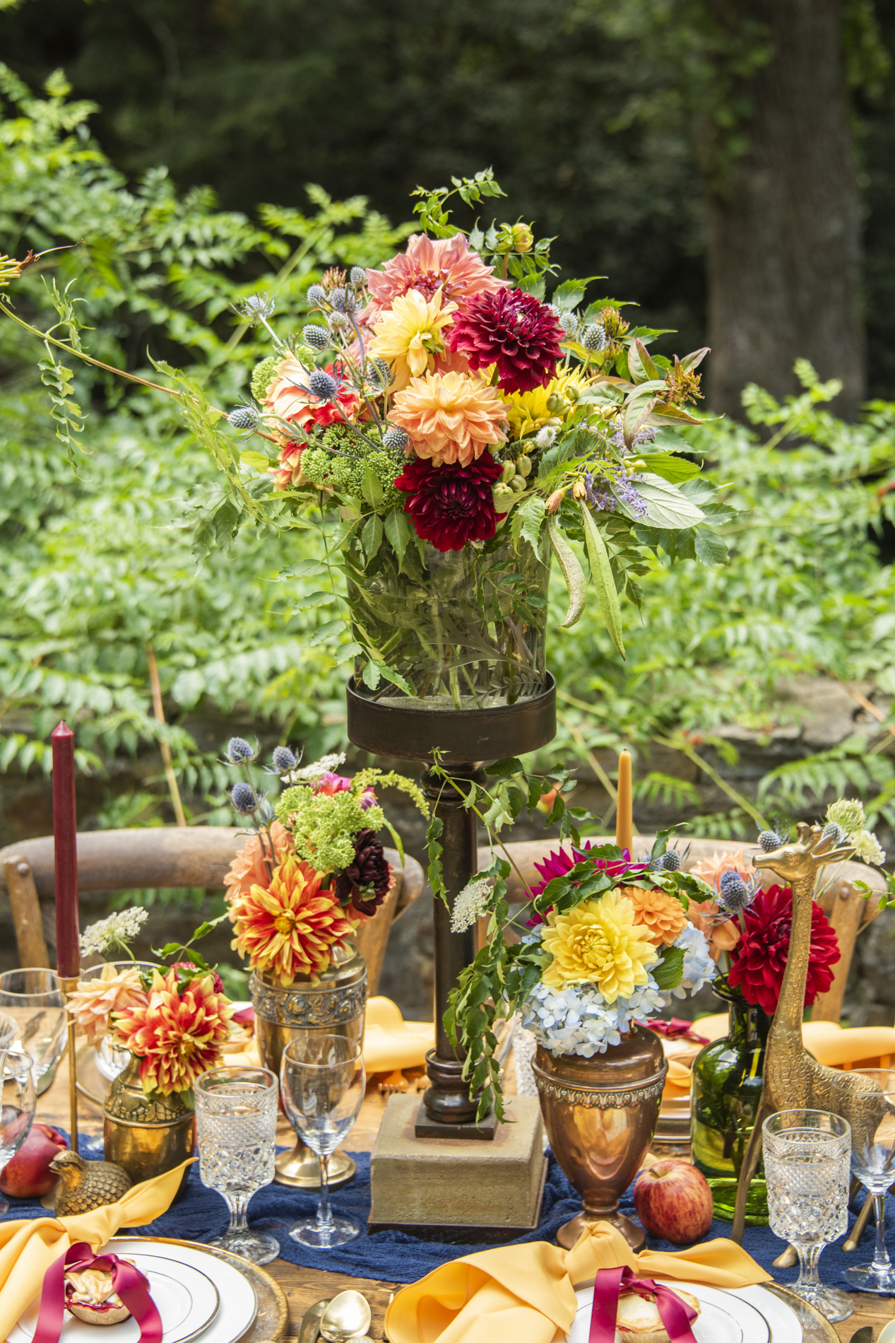 Table scape at Douglas Ellington House Wedding