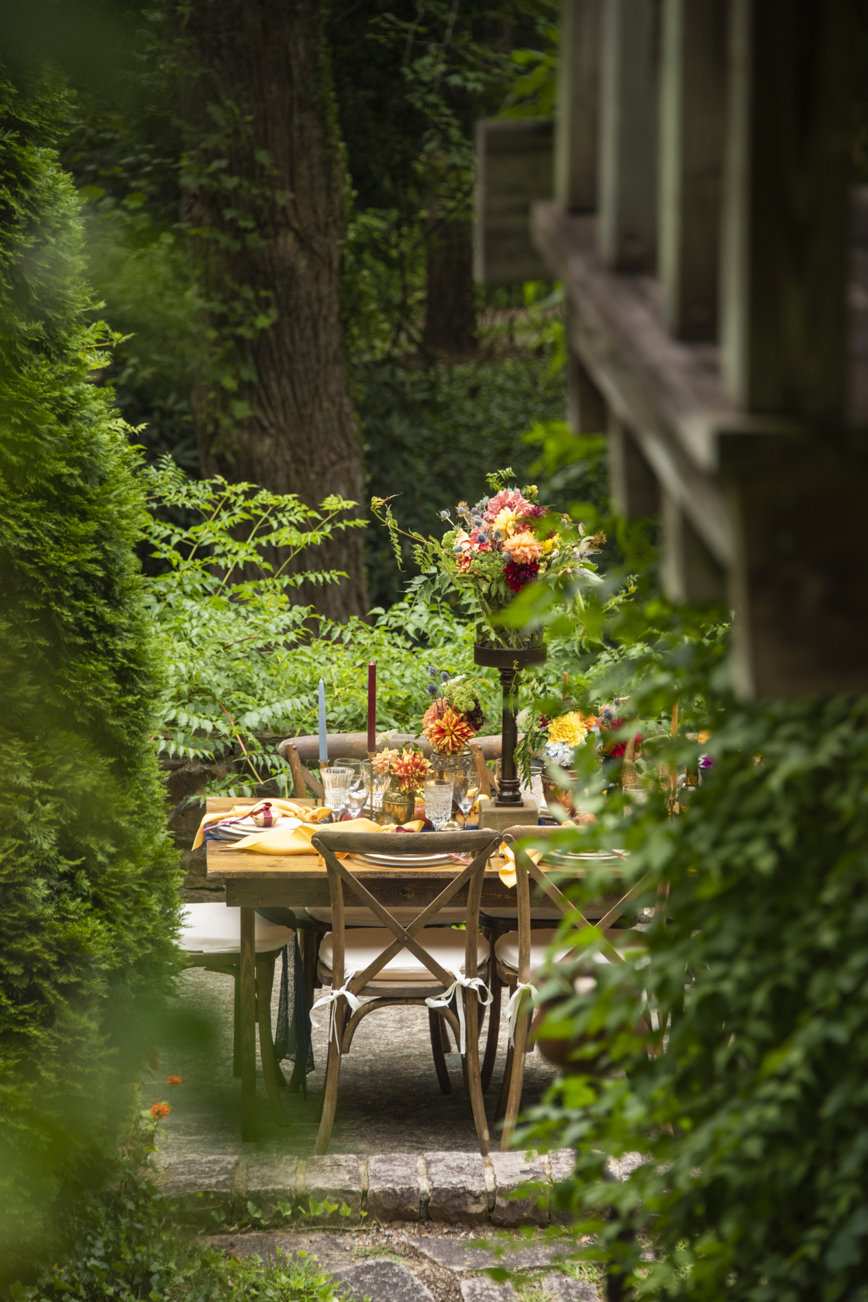 Douglas Ellington House Wedding table