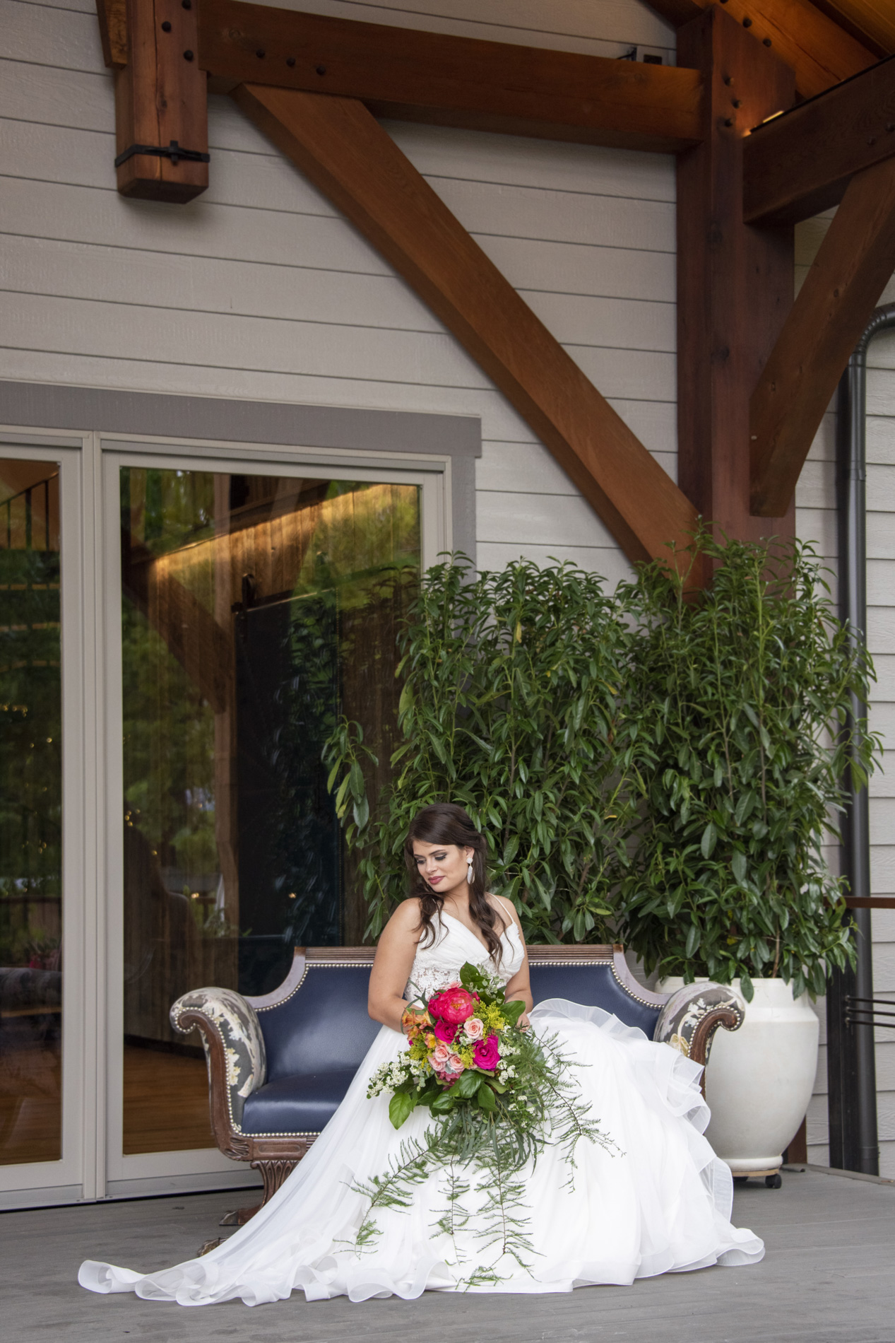 Bridal portrait, sitting