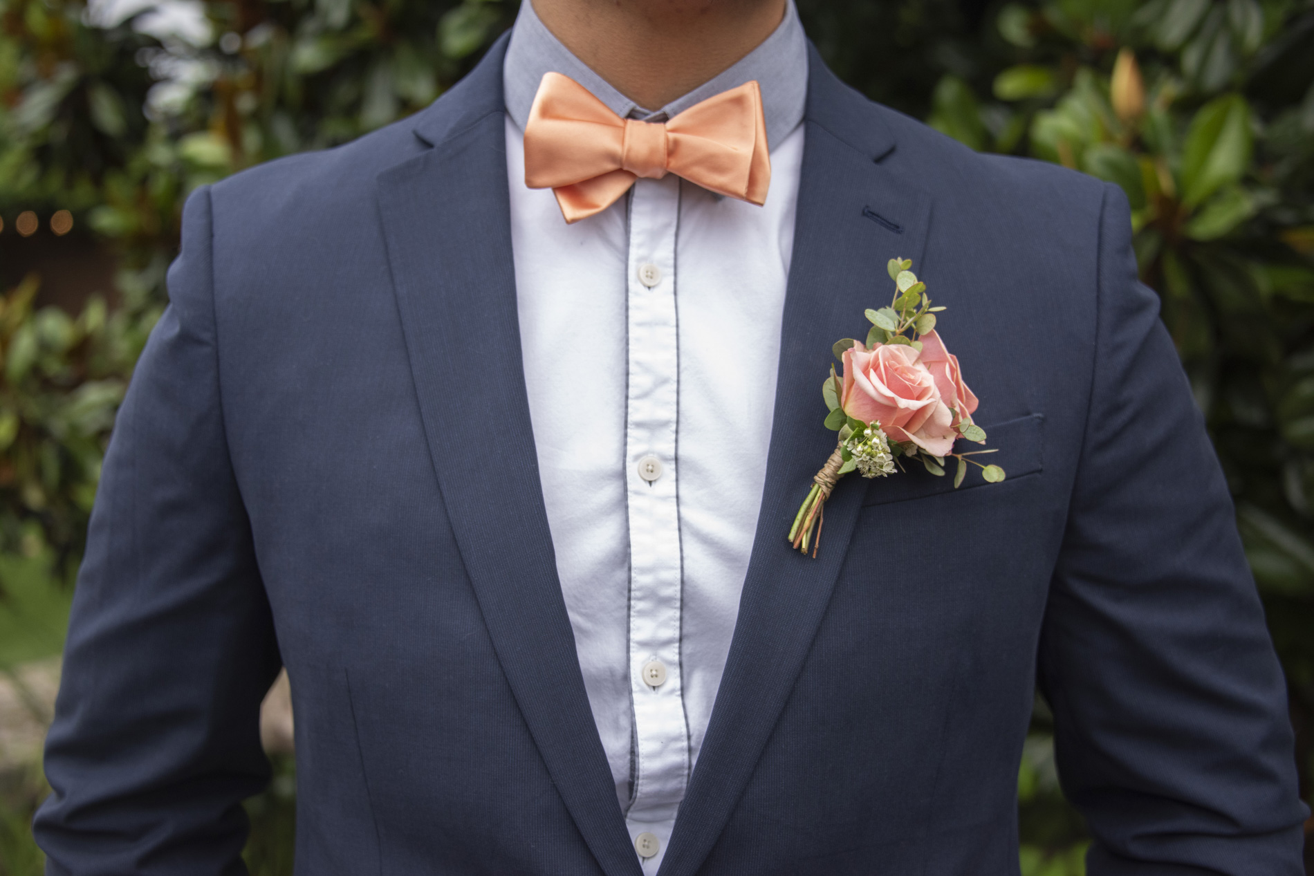 Groom tux details