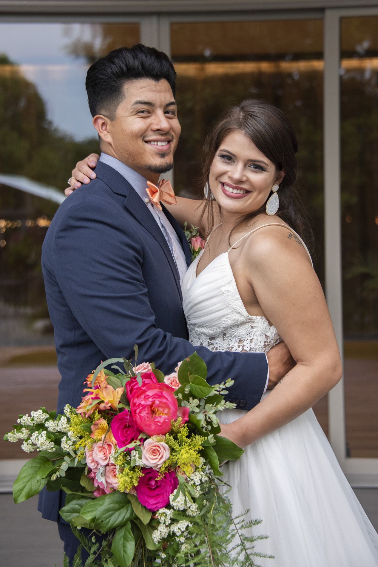 Couple's portrait at Haiku wedding