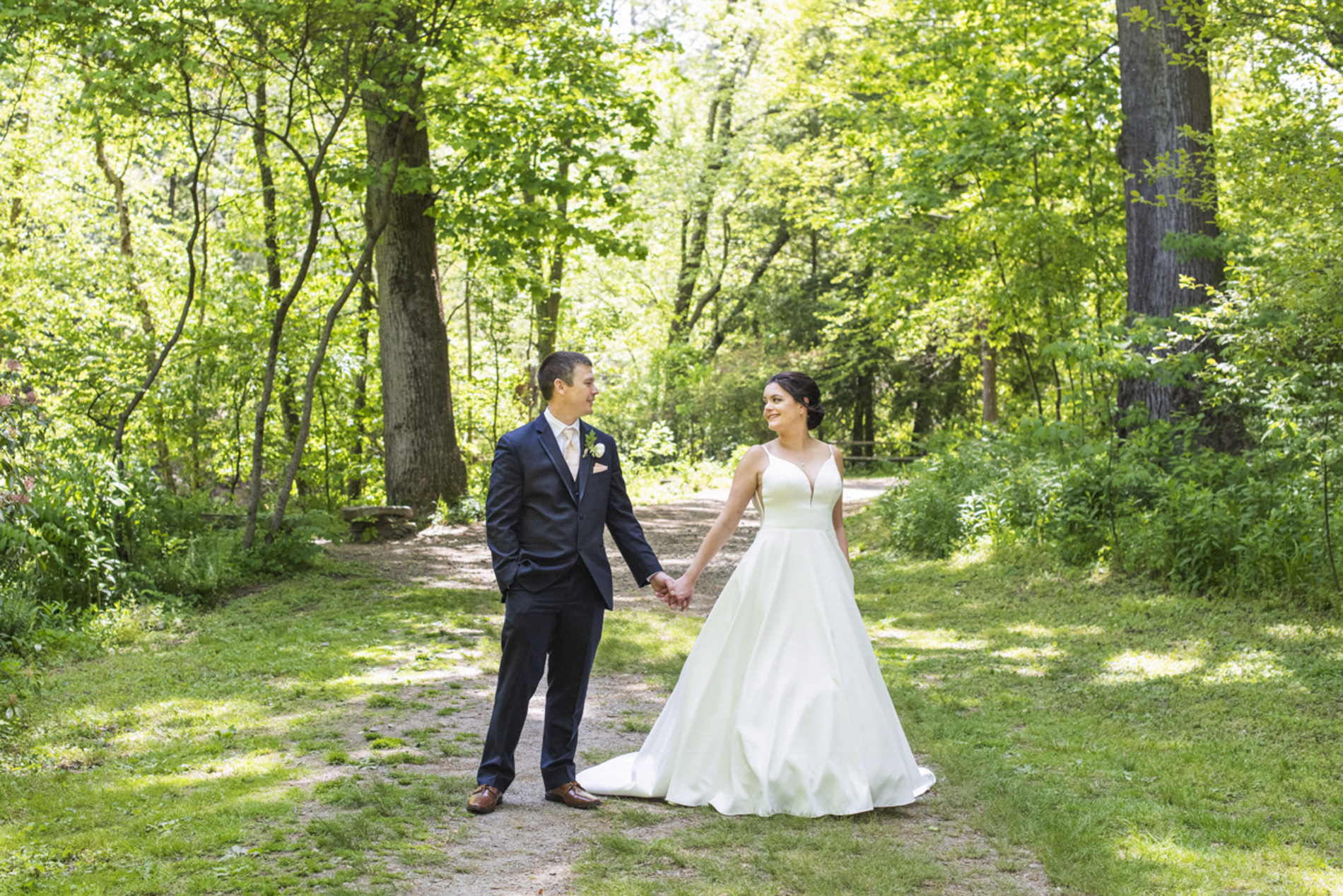 Couple holding hands