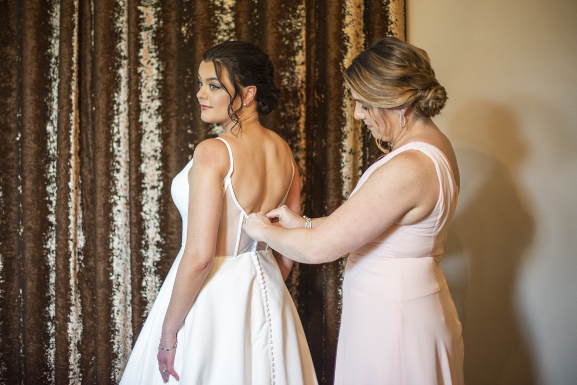 Bride getting ready at Grand Bohemian Asheville Wedding