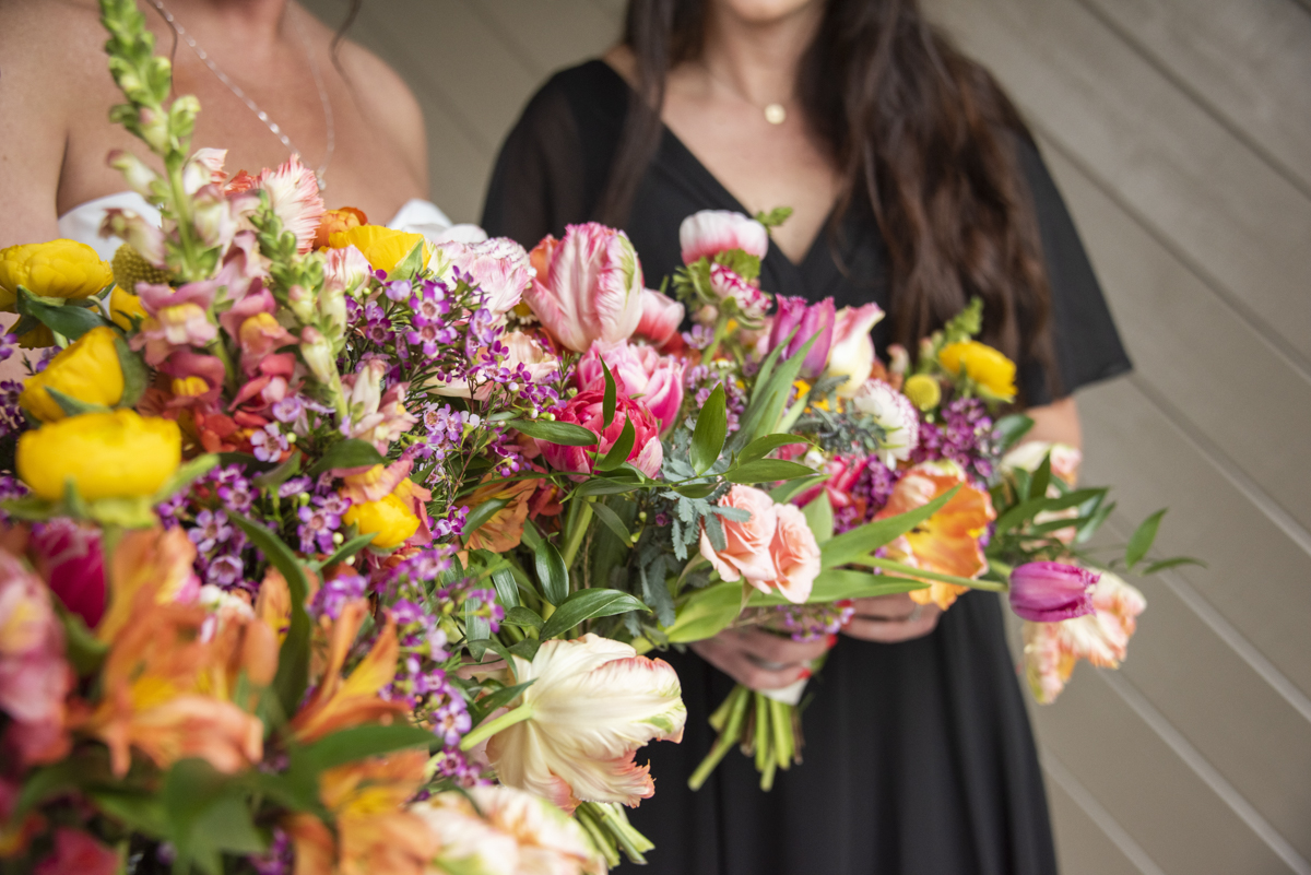 Bride and bridesmaids bouquet