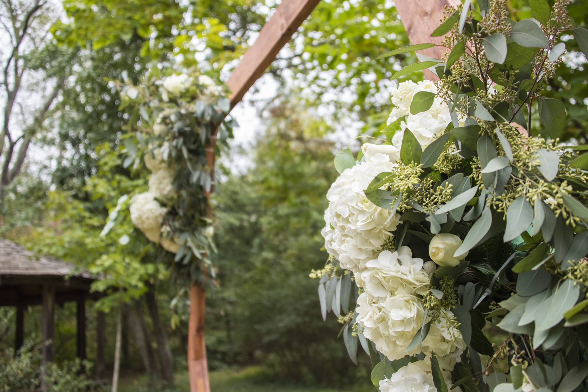 Geometric wedding arch