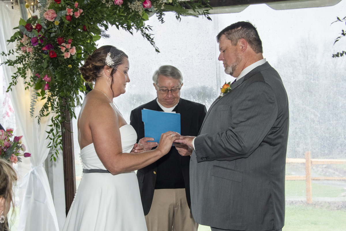 Connestee Falls Wedding ceremony