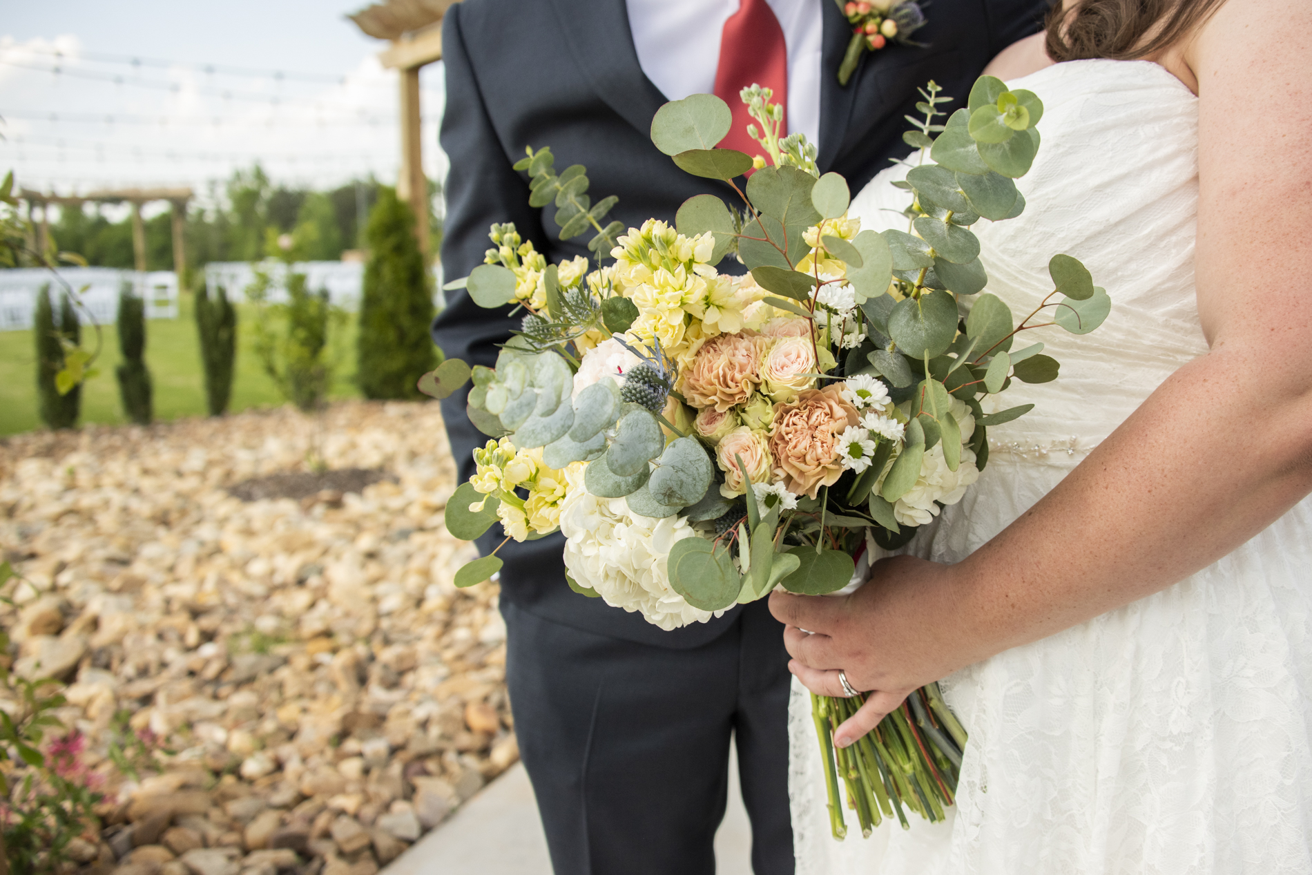 Bridal bouquet at Spinning Leaf Wedding