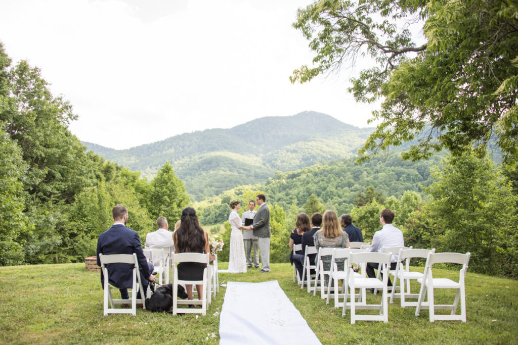 Ceremony at Engadine Inn Wedding