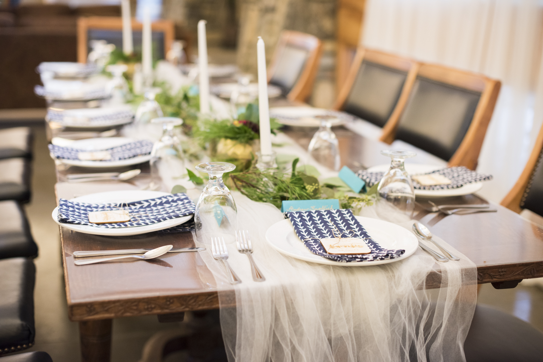 Wedding reception table