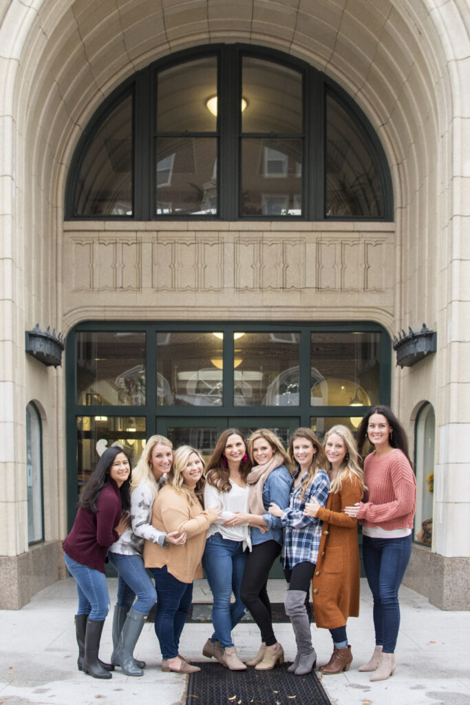 Bachelorette photo in downtown Asheville photography