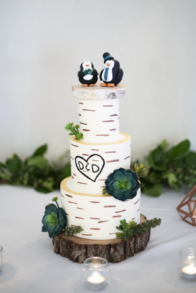Succulent wedding cake
