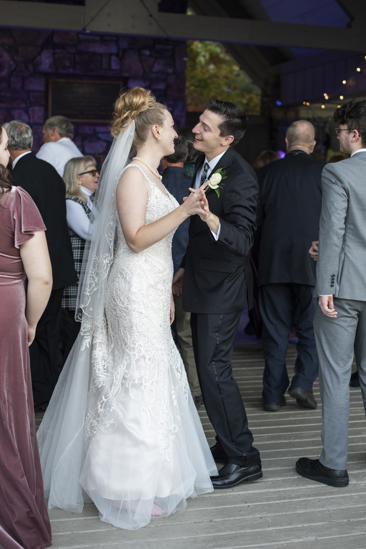 Couple dancing at Kanuga Wedding