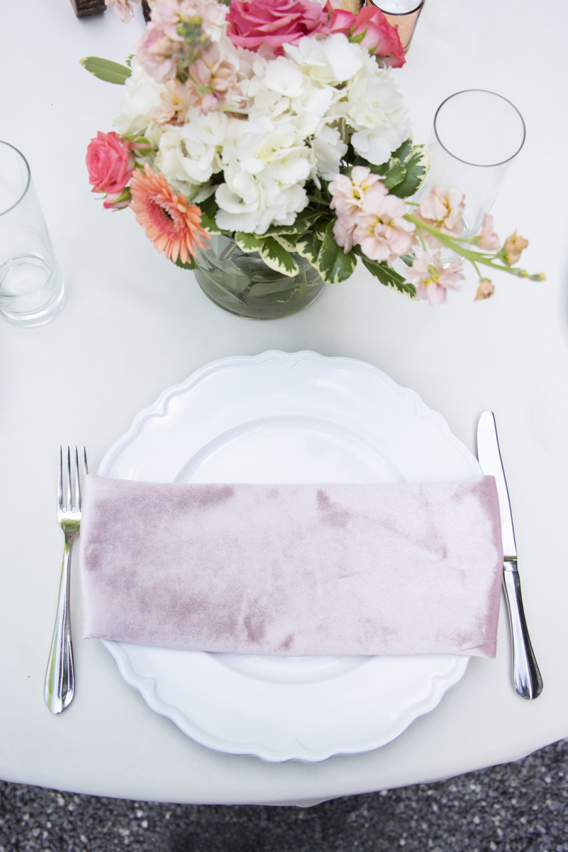 Wedding place setting