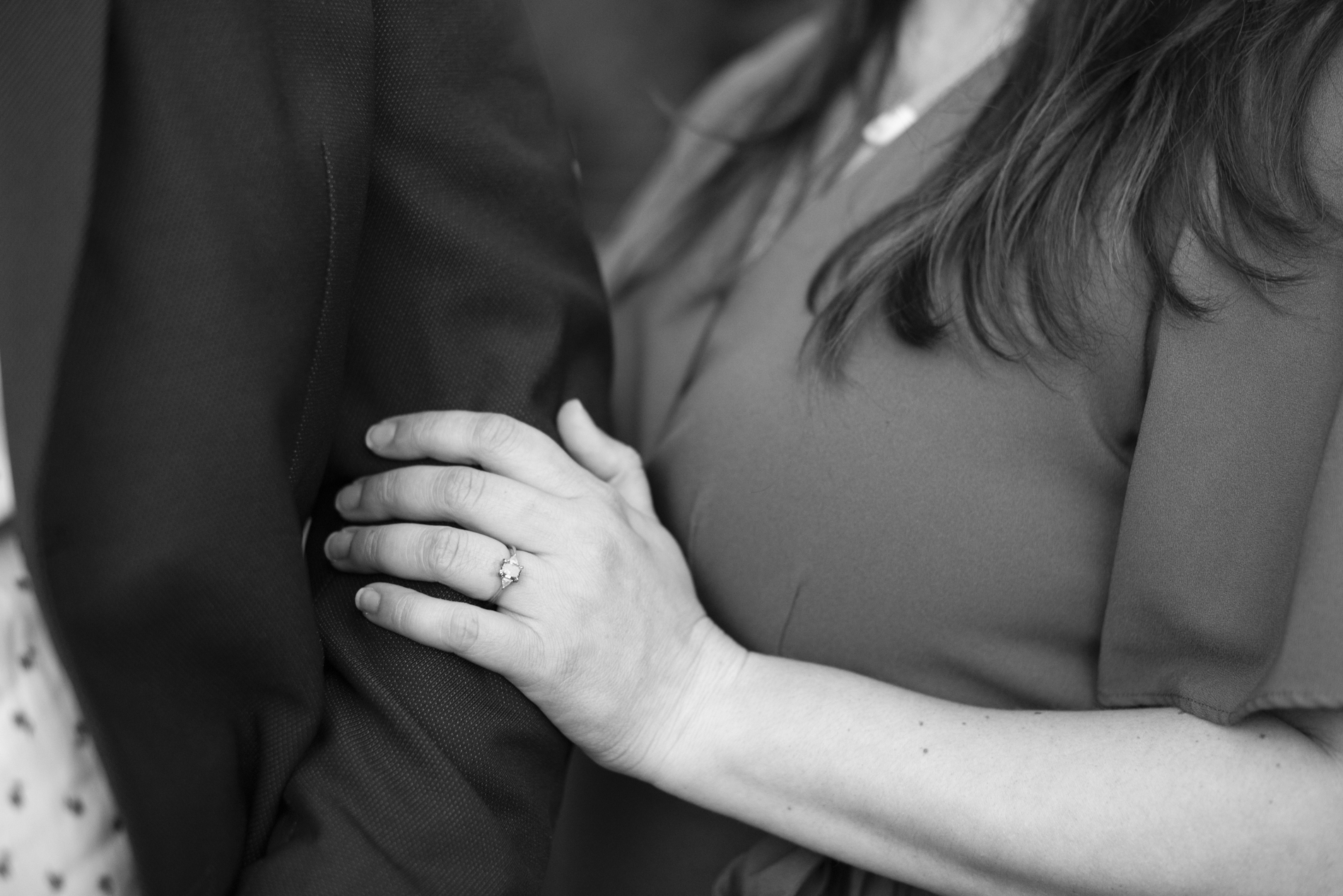 Engagement ring during Black Mountain Photography