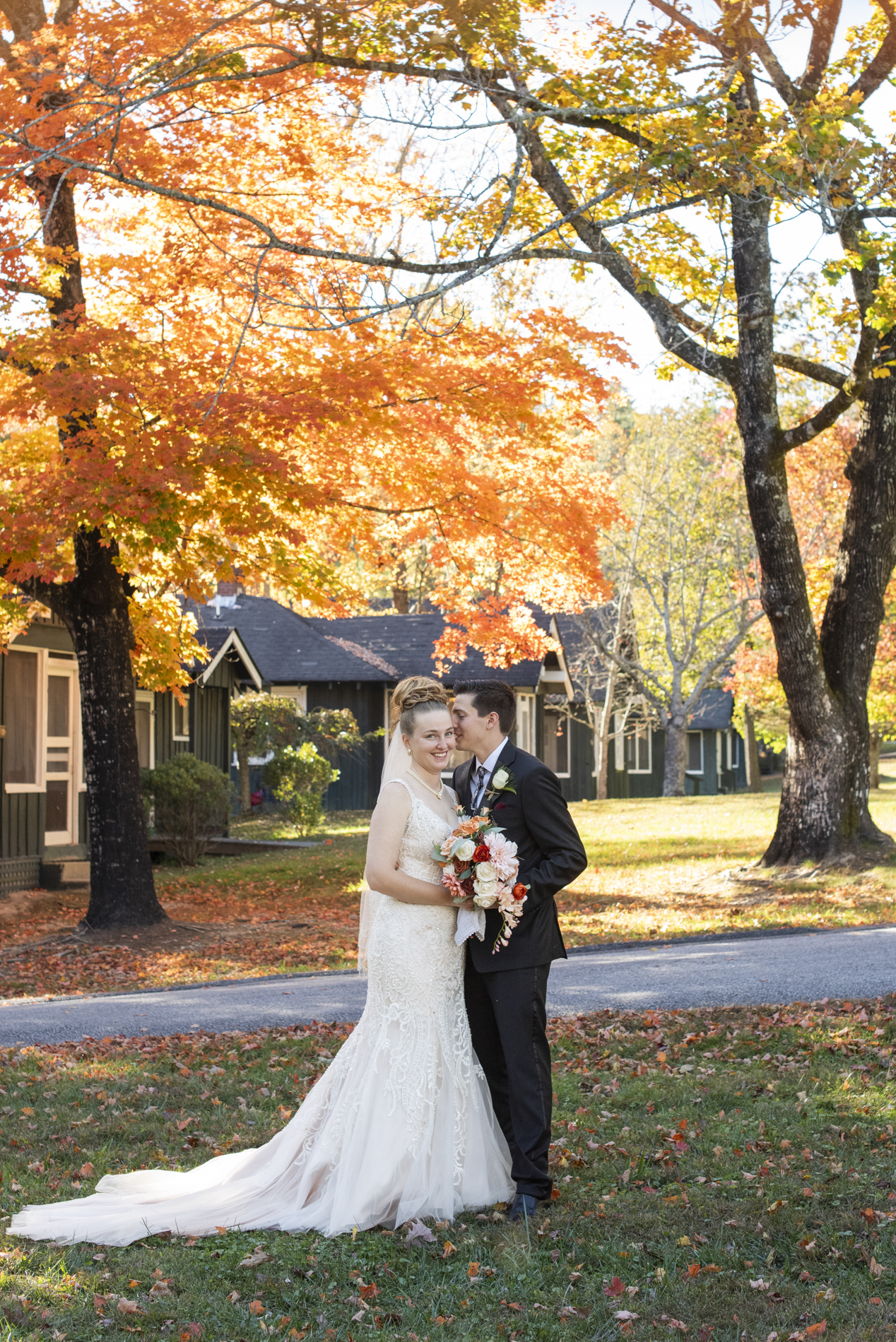 Fall wedding portrait at Kanuga Wedding