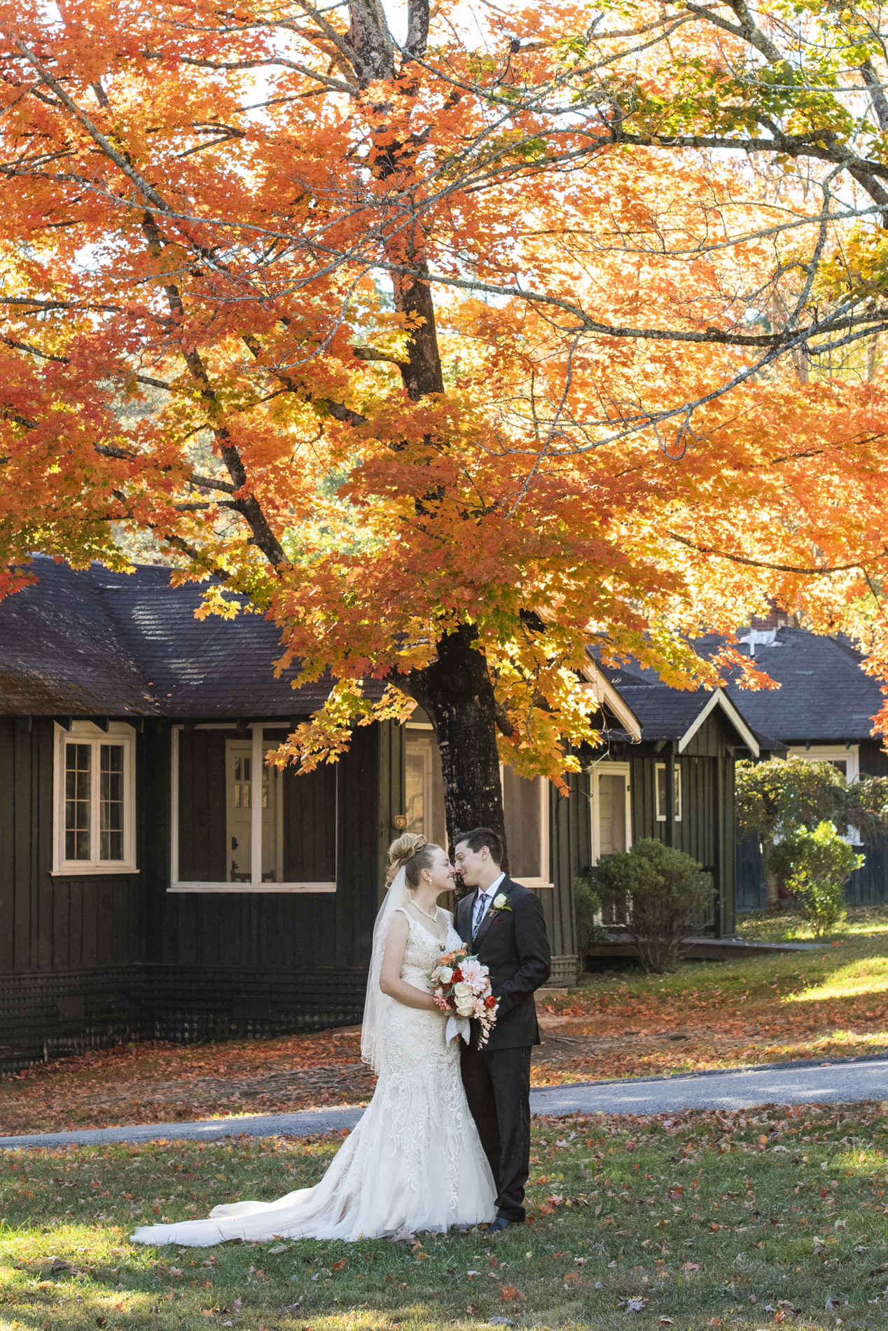 Fall wedding portrait at Kanuga Wedding