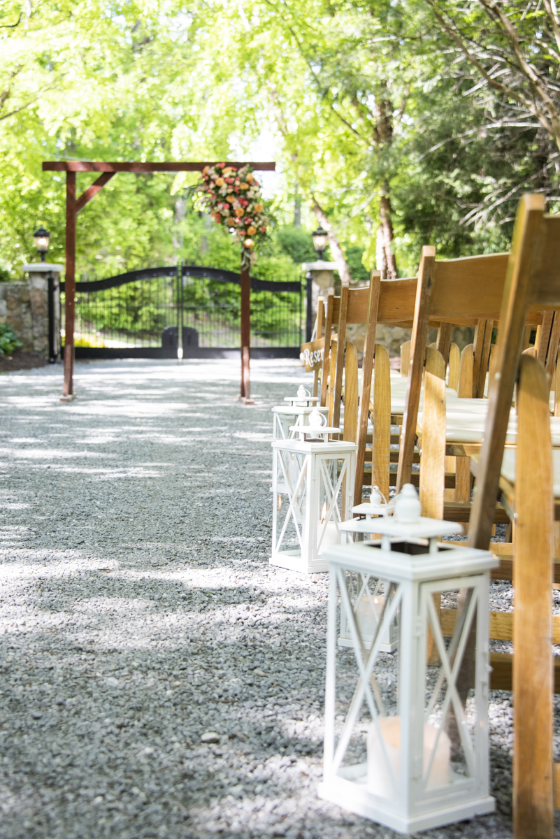 Wedding ceremony setup