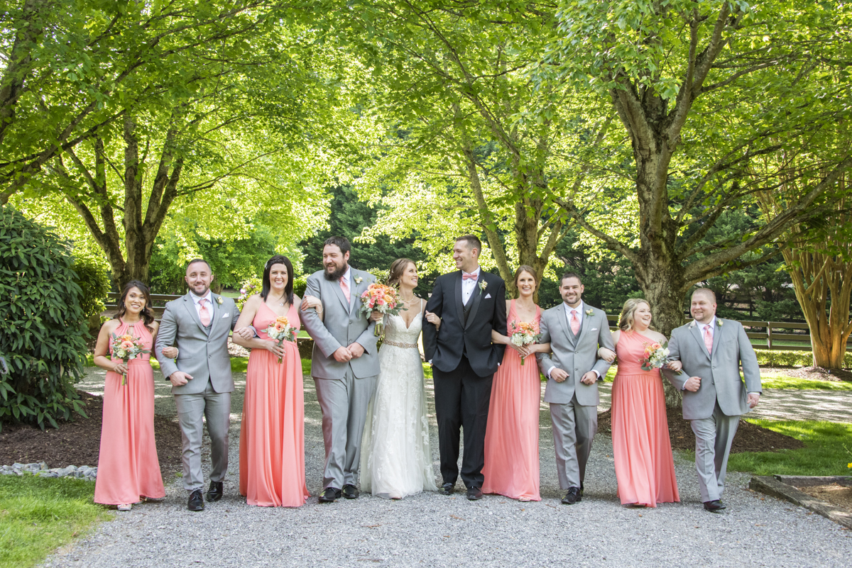 Wedding party at Hawkesdene Wedding