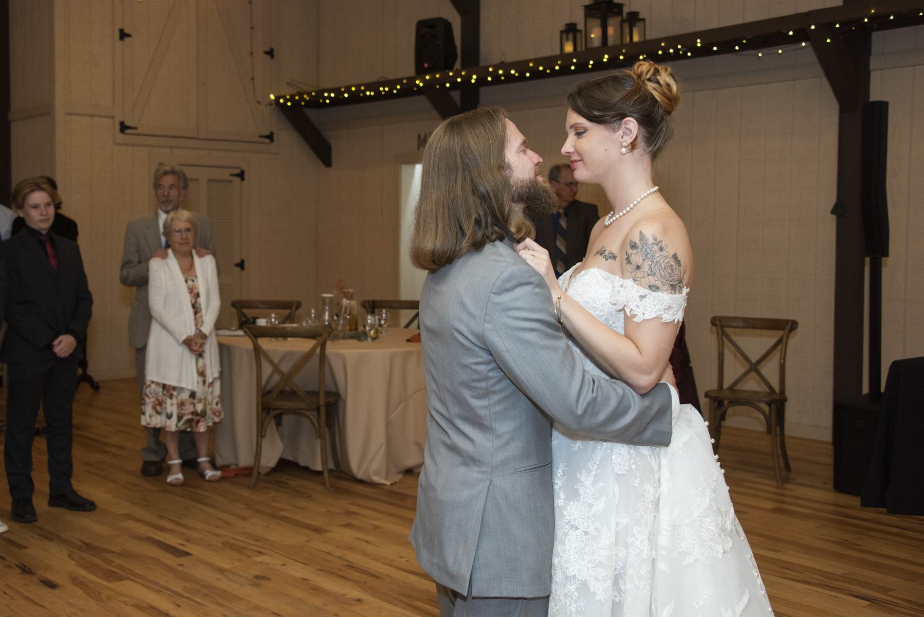 Couple first dance at The Farm Wedding Venue