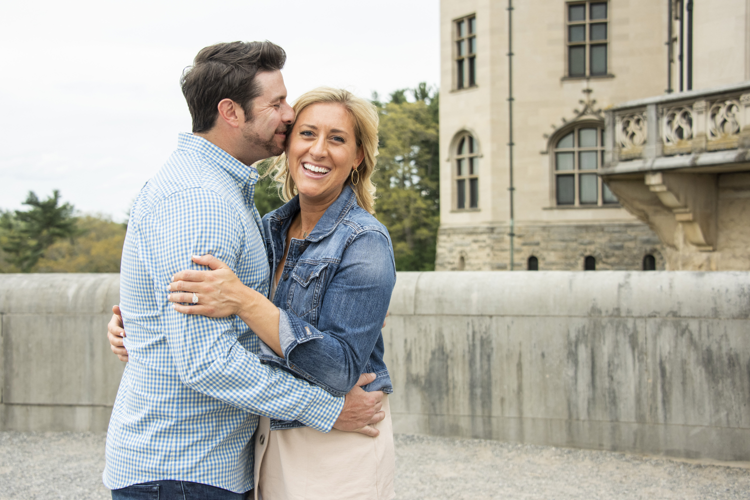 Couple laughing