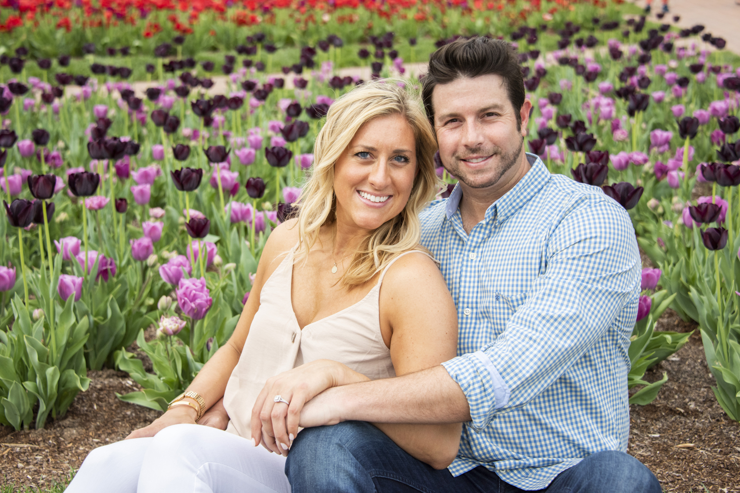 Couple smiling during Biltmore Engagement Photos
