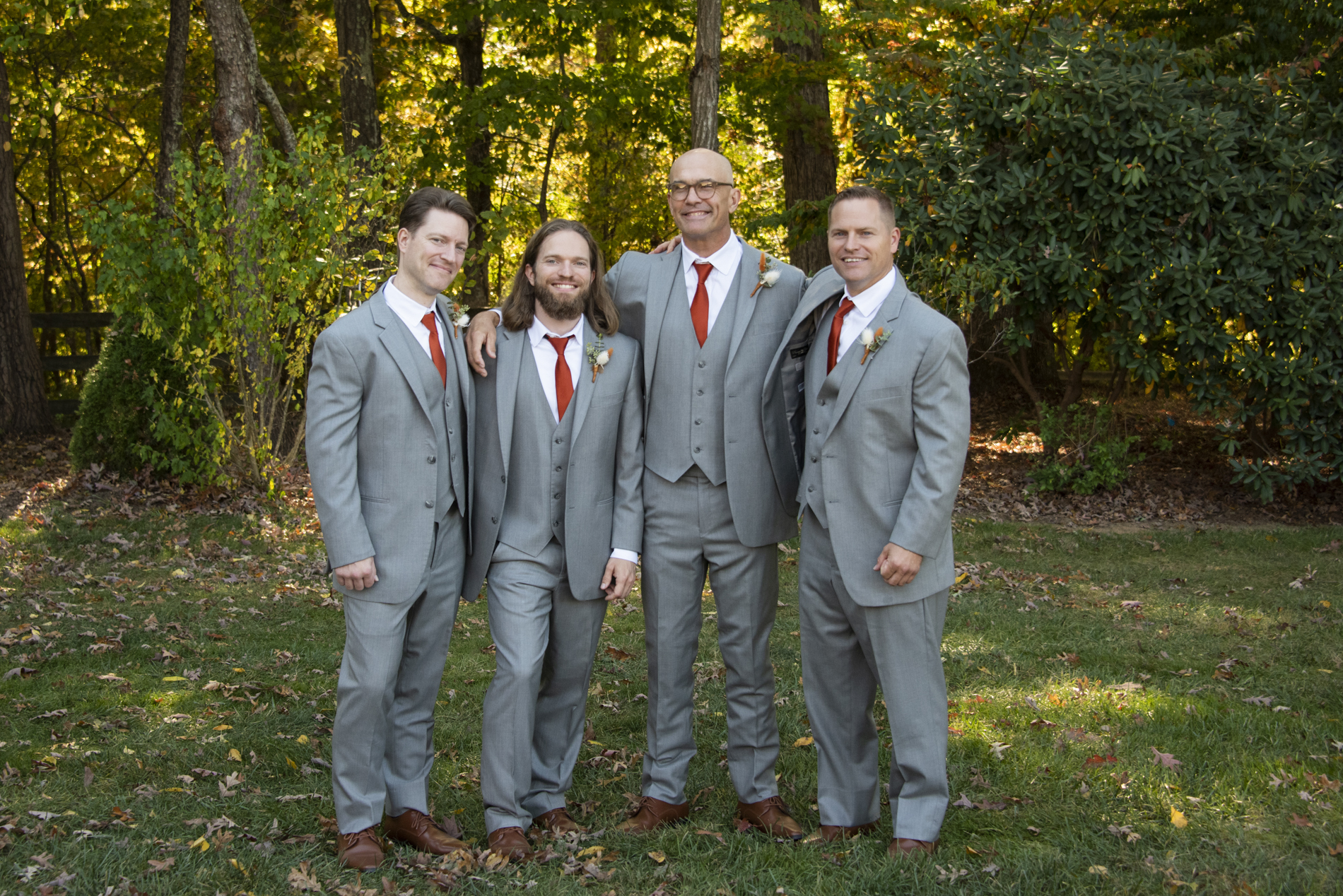 Groom and groomsmen